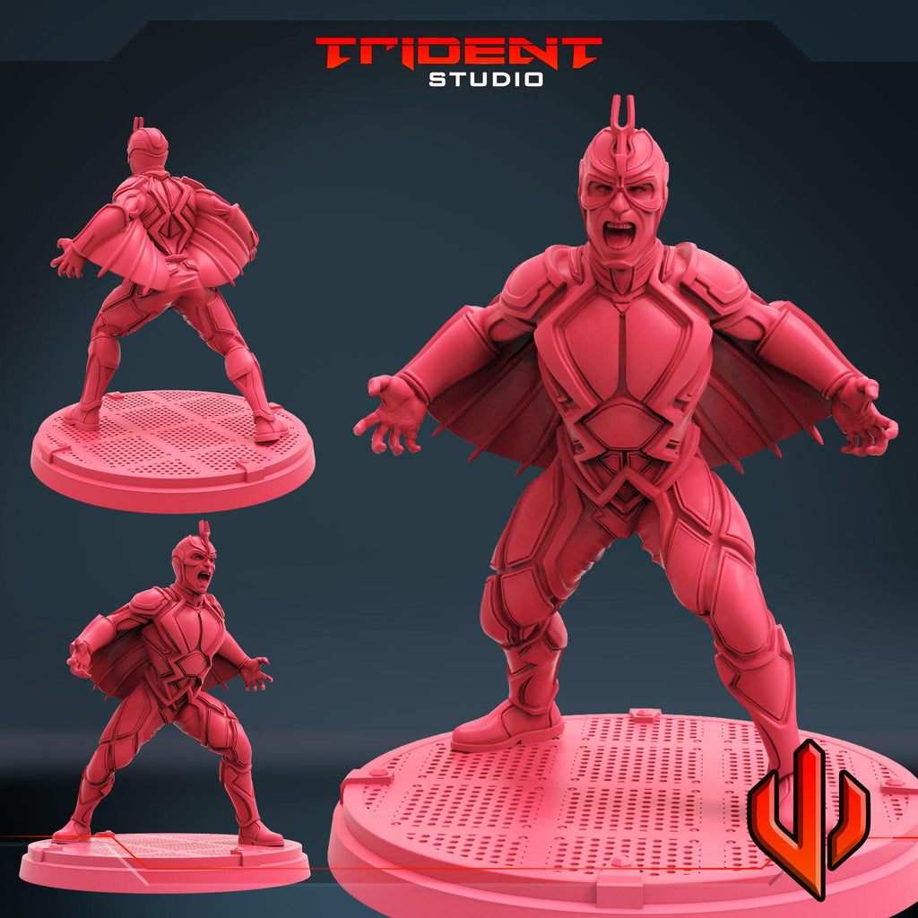 Black Bolt B (Fan art sculpted by Trident Studio) (Crisis Protocol Proxy/Alternative)