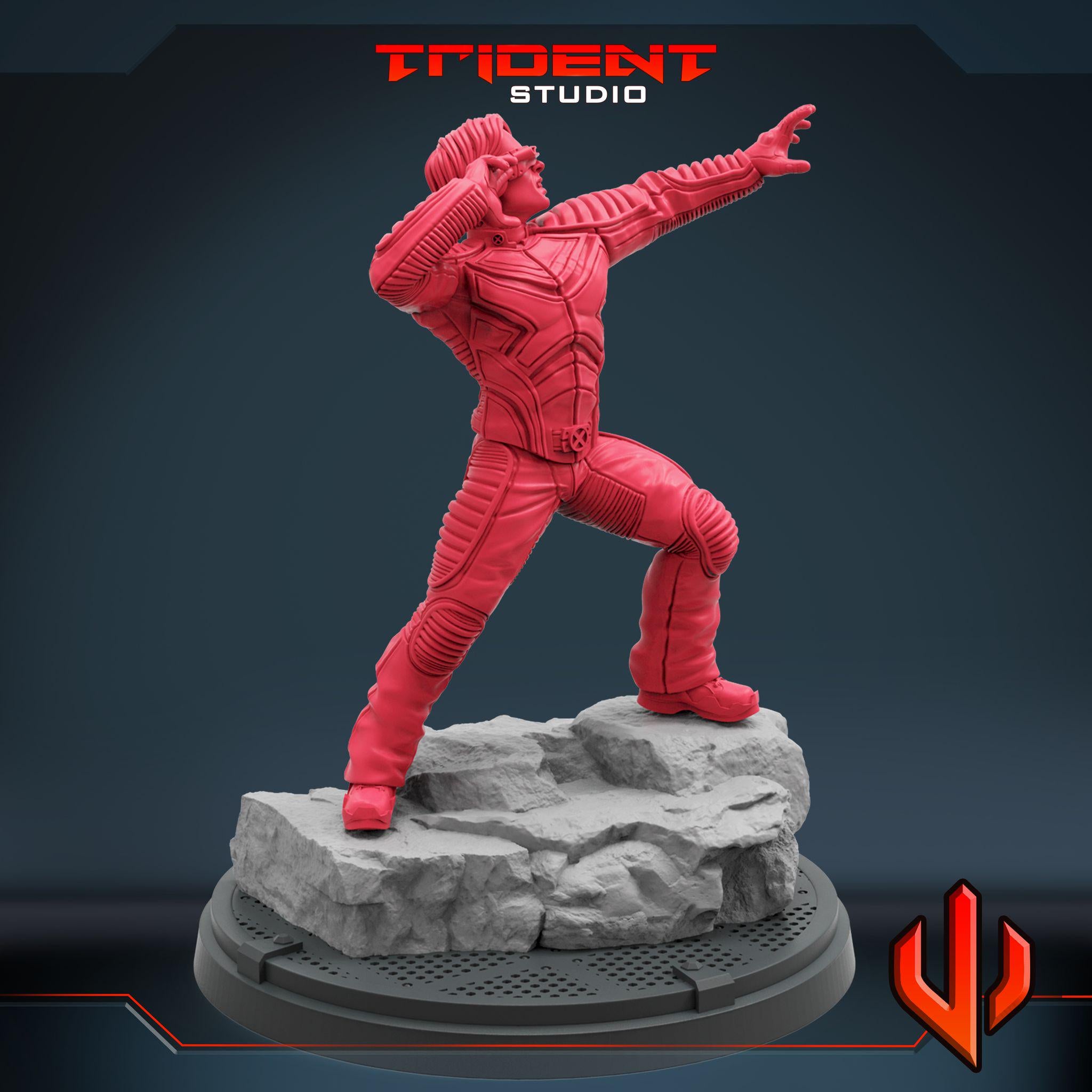 Cyclops X-men 2000 Movie (Fan art sculpted by Trident Studio) (Crisis Protocol Proxy/Alternative)