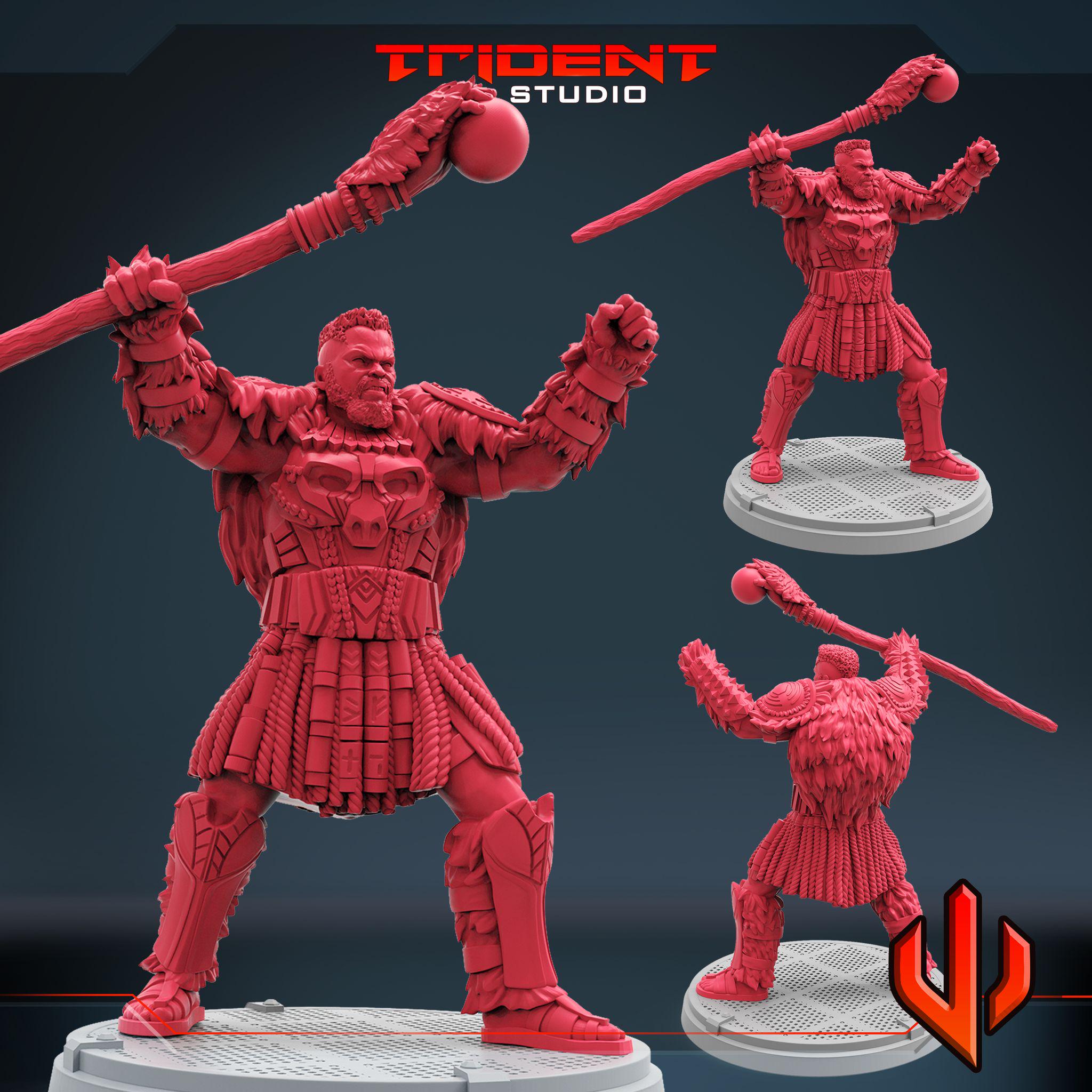 M’Baku (Fan art sculpted by Trident Studio) (Crisis Protocol Proxy/Alternative)