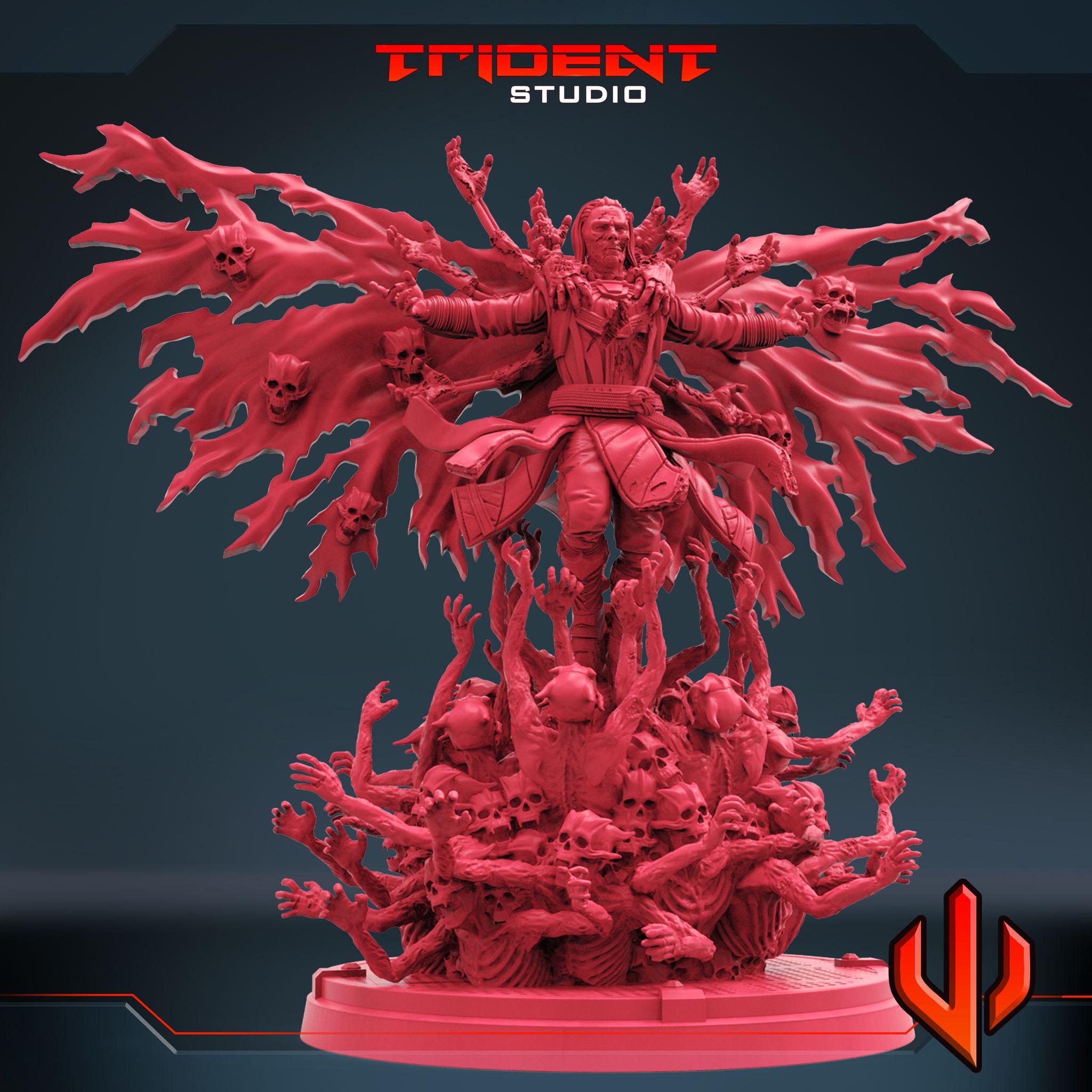 Doctor Strange Zombie (Fan art sculpted by Trident Studio) (Crisis Protocol Proxy/Alternative)