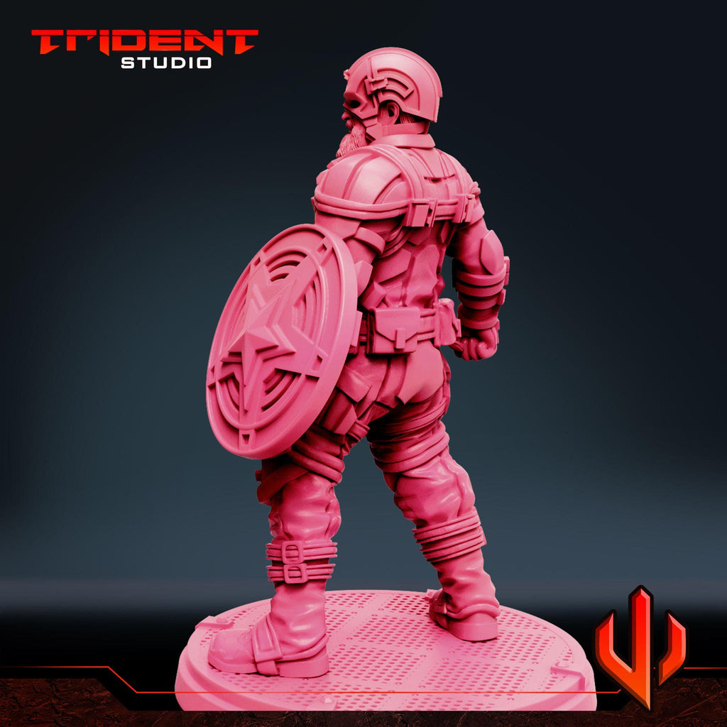 Red Guardian (Fan art sculpted by Trident Studio) (Crisis Protocol Proxy/Alternative)