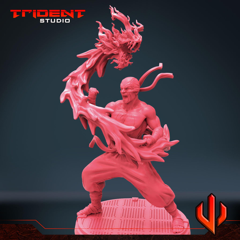 Iron Fist B (Fan art sculpted by Trident Studio) (Crisis Protocol Proxy/Alternative)