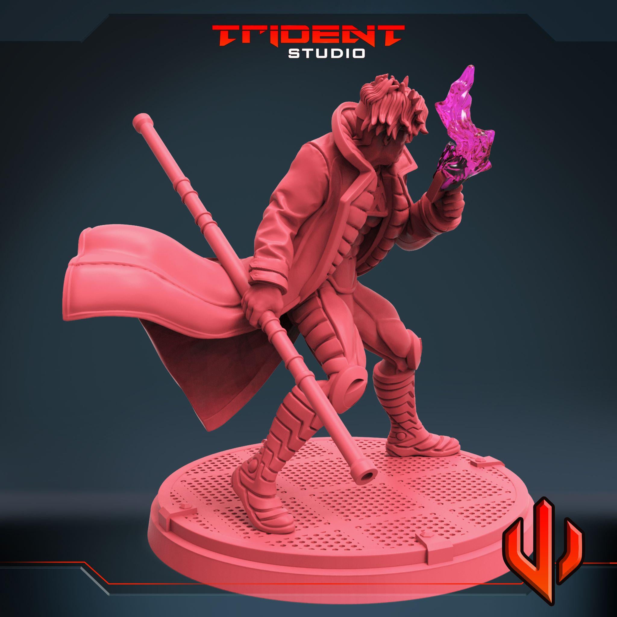 Gambit B (Fan art sculpted by Trident Studio) (Crisis Protocol Proxy/Alternative)