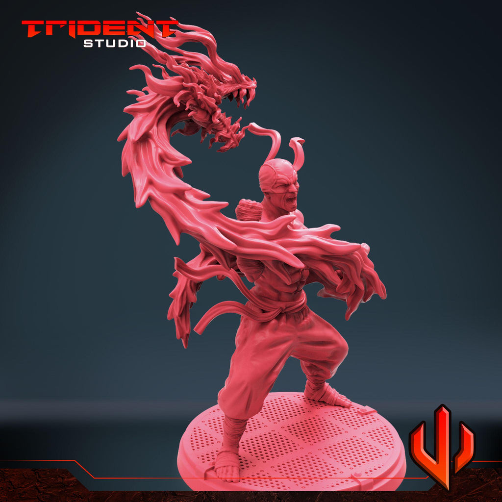 Iron Fist B (Fan art sculpted by Trident Studio) (Crisis Protocol Proxy/Alternative)