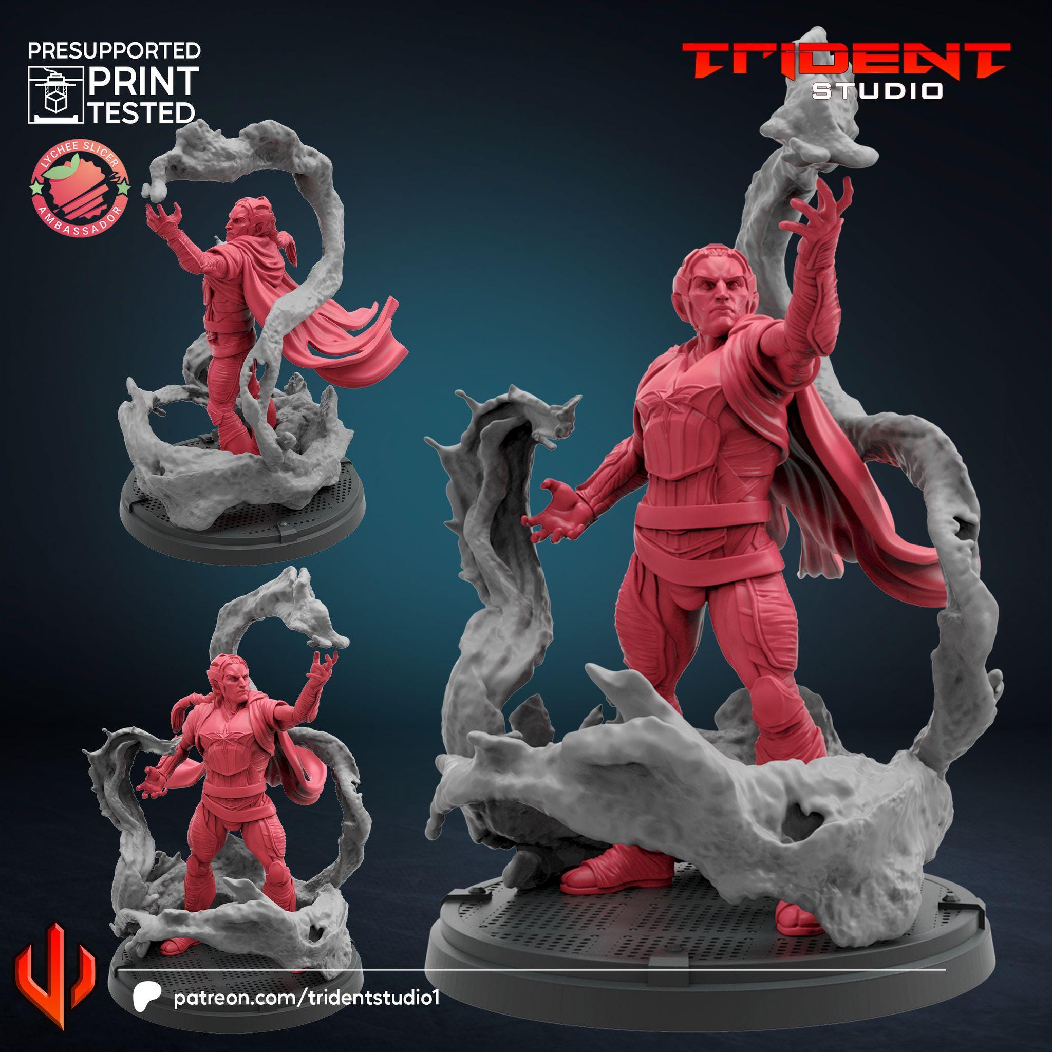 Malekith (Fan art sculpted by Trident Studio) (Crisis Protocol Proxy/Alternative)