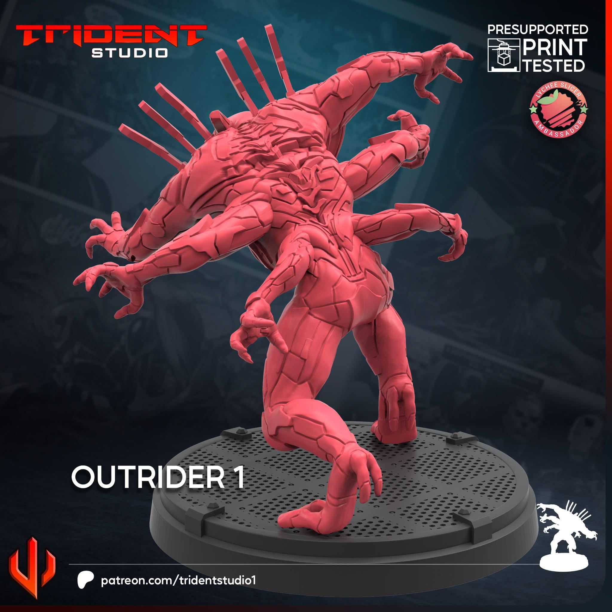 Outrider A (Fan art sculpted by Trident Studio) (Crisis Protocol Proxy/Alternative)