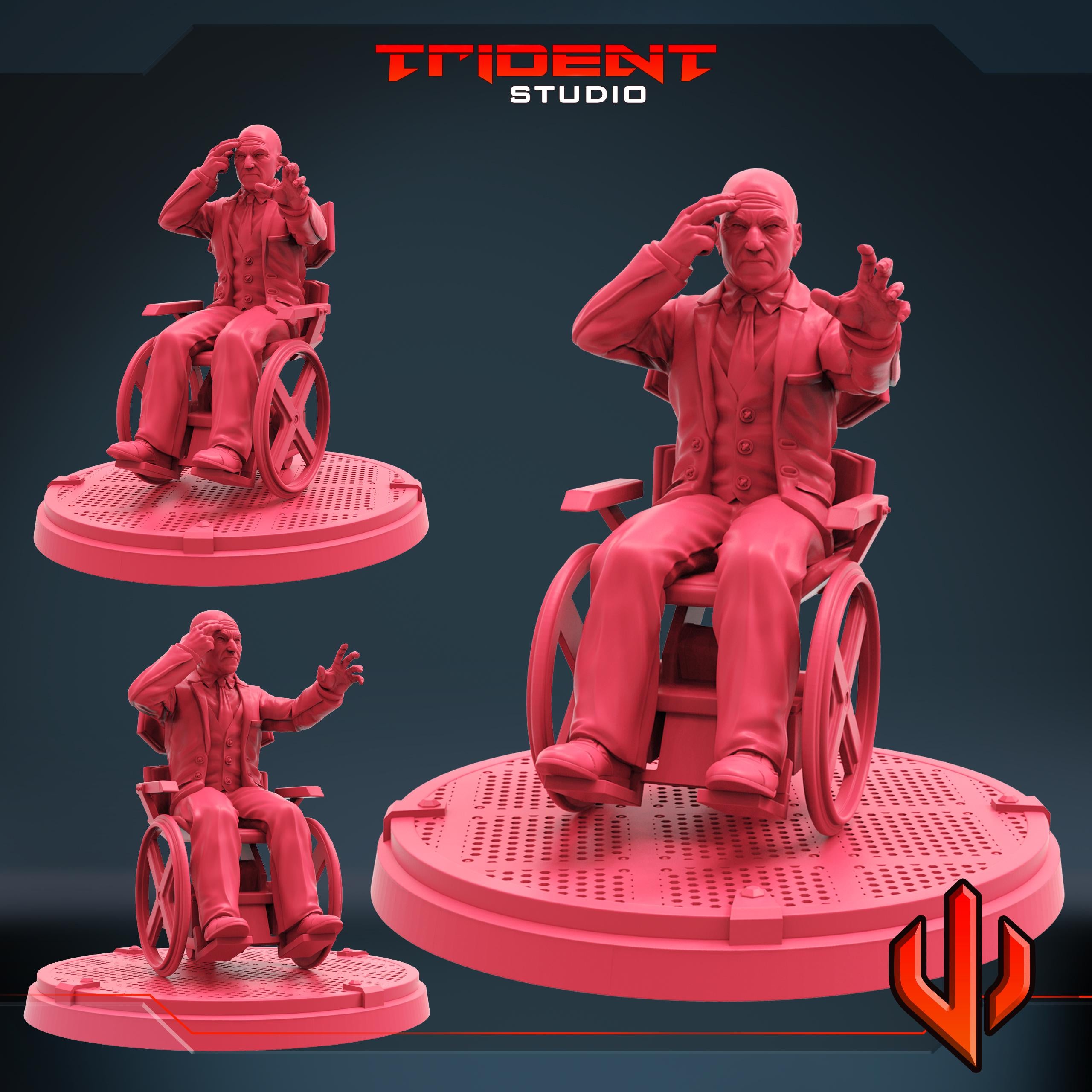Professor X (Fan art sculpted by Trident Studio) (Crisis Protocol Proxy/Alternative)
