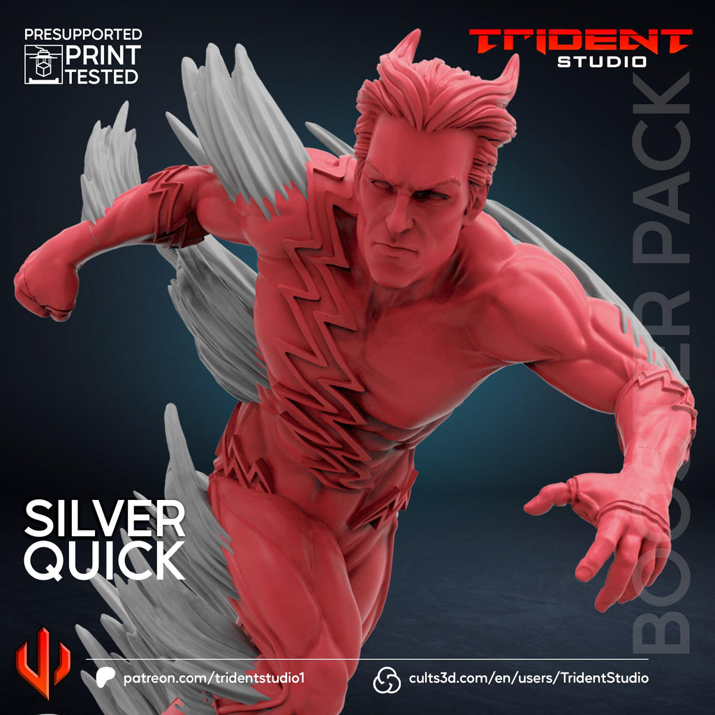 Quicksilver B (Fan art sculpted by Trident Studio) (Crisis Protocol Proxy/Alternative)