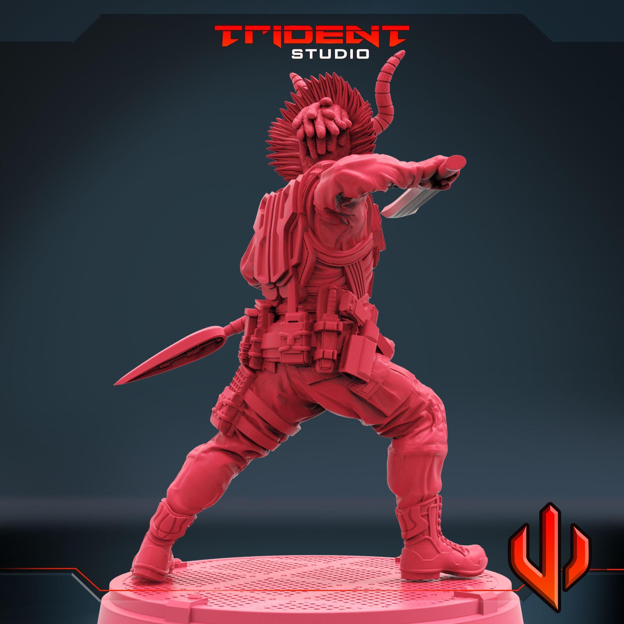 Killmonger B (Fan art sculpted by Trident Studio) (Crisis Protocol Proxy/Alternative)