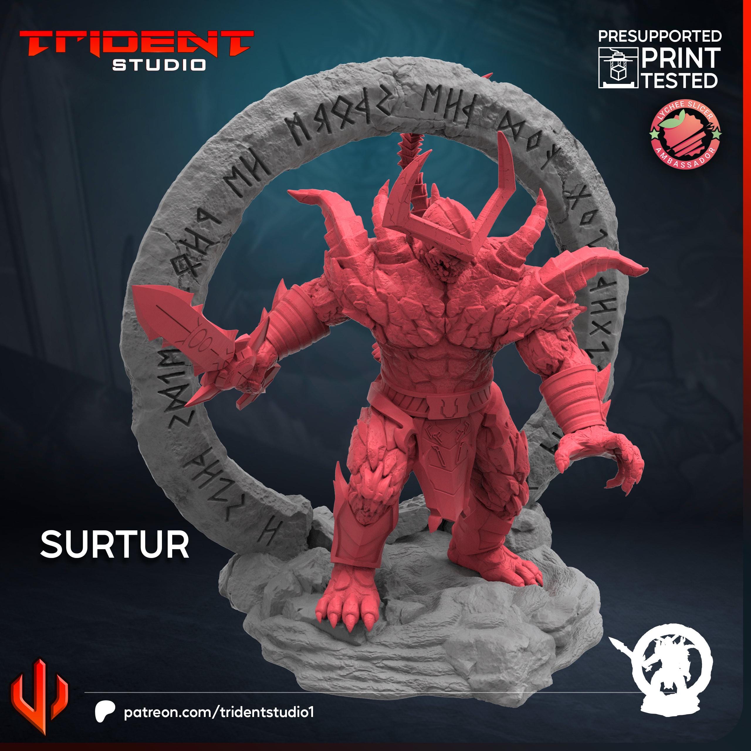 Surtur (Fan art sculpted by Trident Studio) (Crisis Protocol Proxy/Alternative)