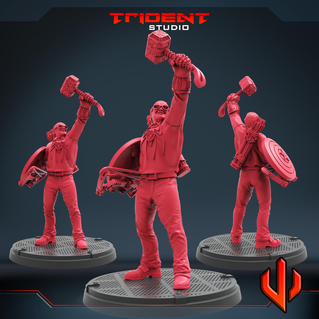 Ultimate Stanlee (Fan art sculpted by Trident Studio) (Crisis Protocol Proxy/Alternative)