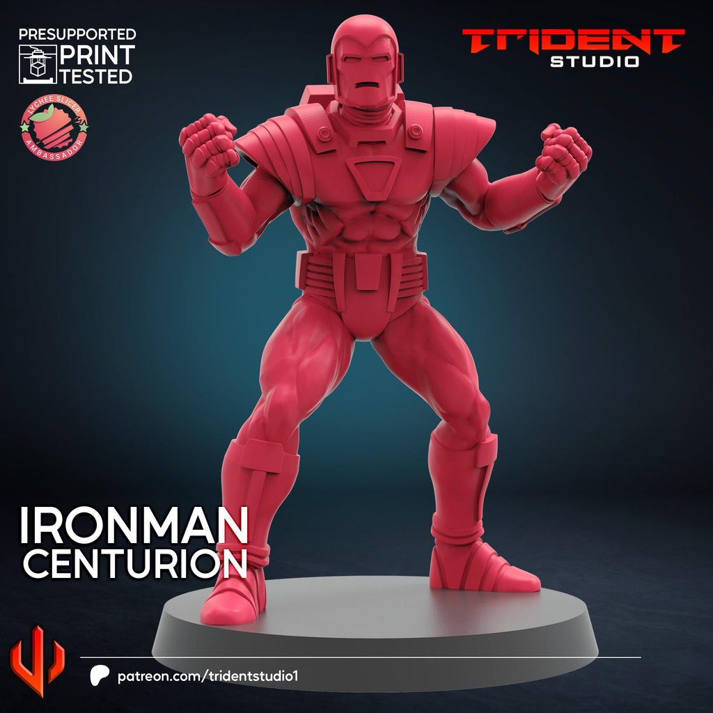 Iron Man Silver Centurion (Fan art sculpted by Trident Studio) (Crisis Protocol Proxy/Alternative)