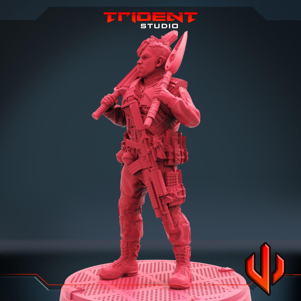 Killmonger D (Fan art sculpted by Trident Studio) (Crisis Protocol Proxy/Alternative)