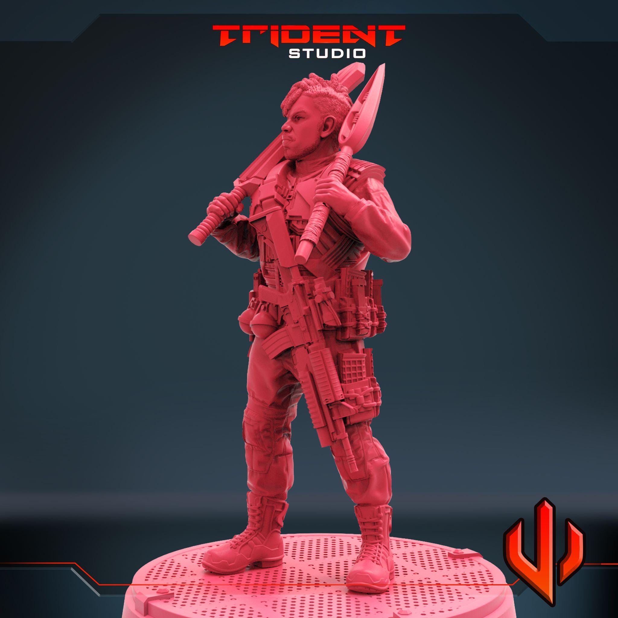 Killmonger D (Fan art sculpted by Trident Studio) (Crisis Protocol Proxy/Alternative)