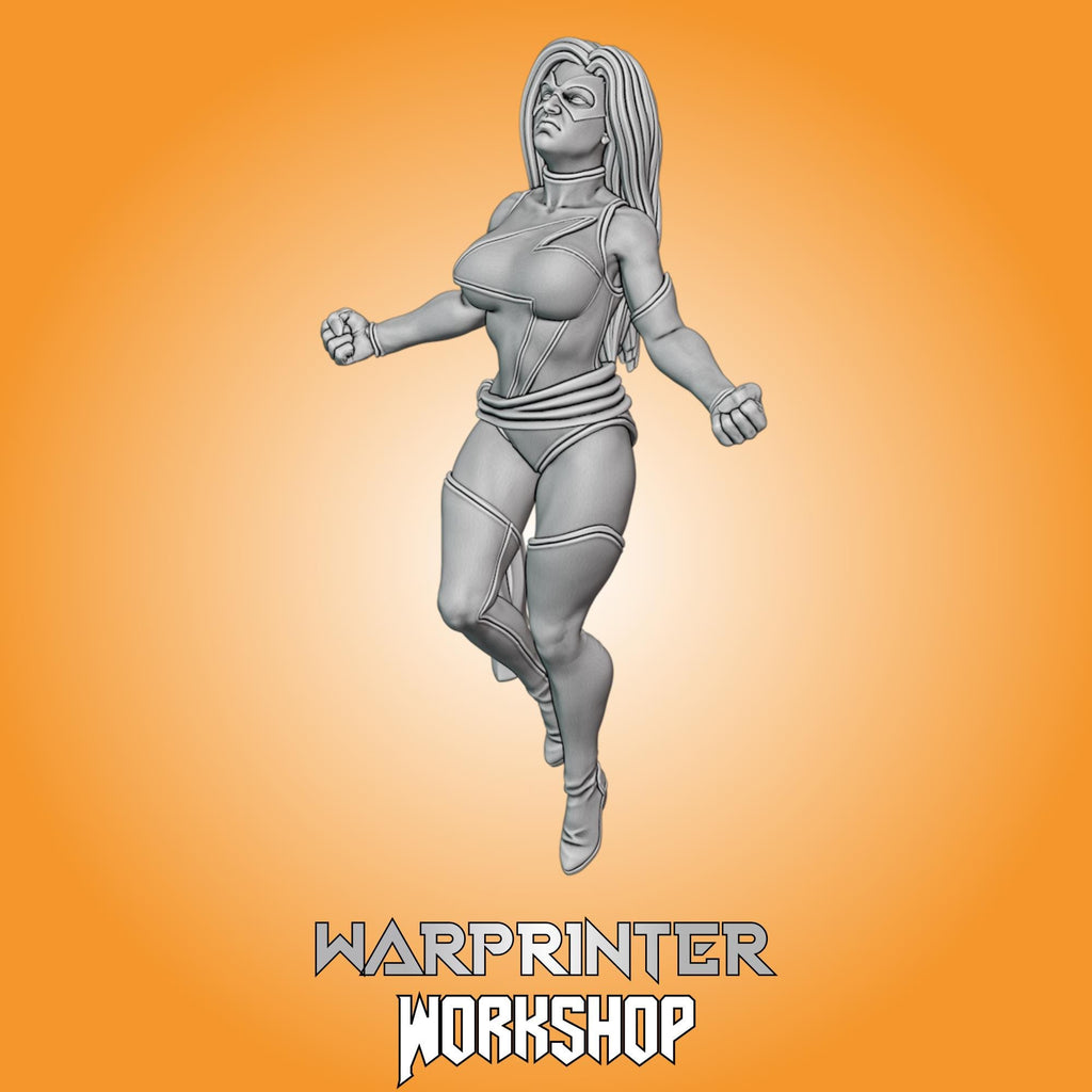 Captain Marvel (Fan art sculpted by Trident Studio) (Crisis Protocol Proxy/Alternative)