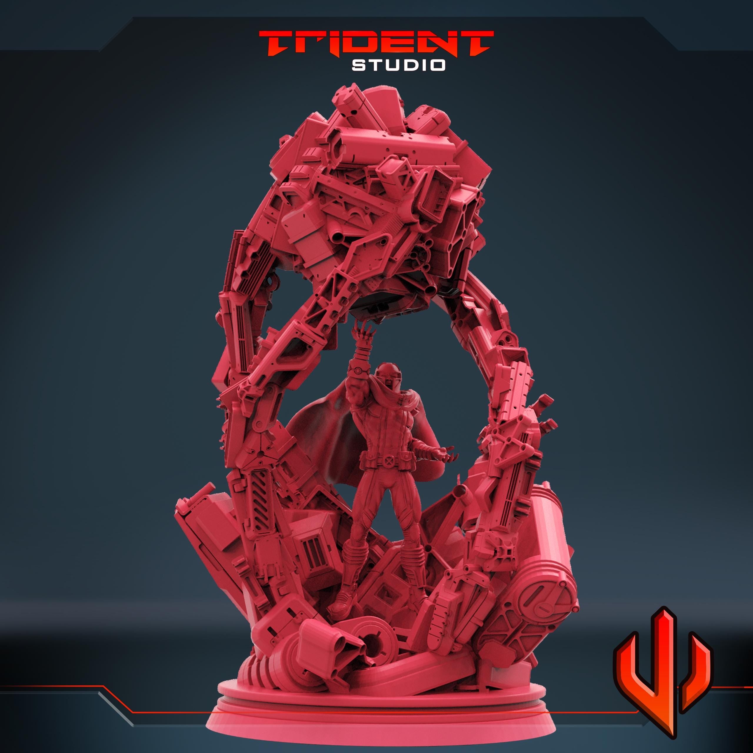 Magneto (Fan art sculpted by Trident Studio) (Crisis Protocol Proxy/Alternative)