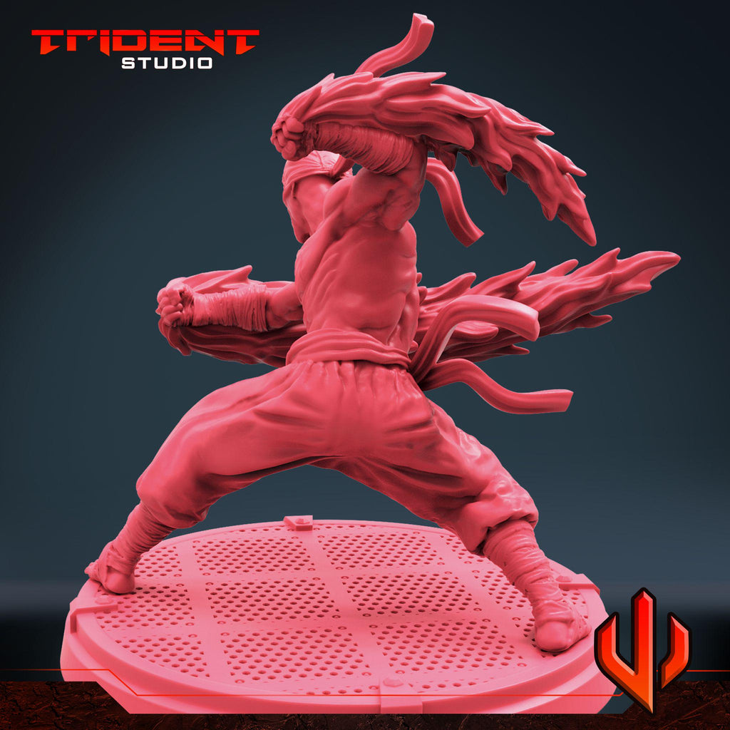 Iron Fist A (Fan art sculpted by Trident Studio) (Crisis Protocol Proxy/Alternative)