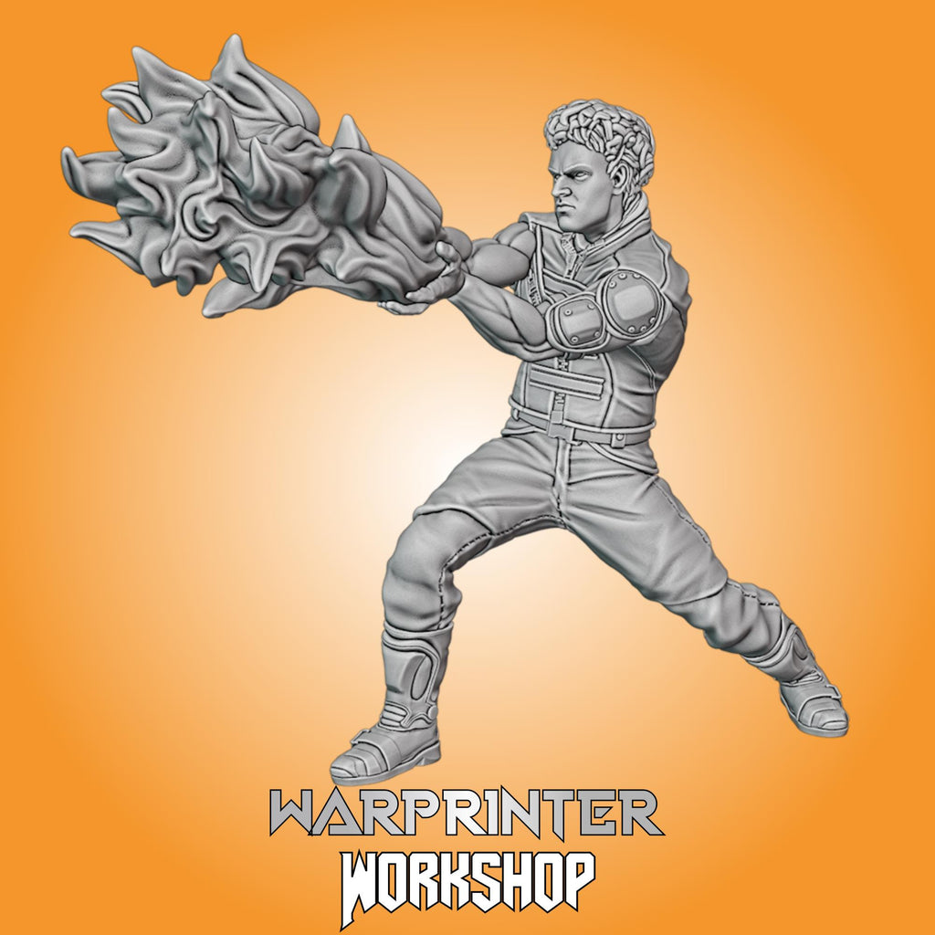 Sunspot X-men Days Of Future Past (Fan art sculpted by Trident Studio) (Crisis Protocol Proxy/Alternative)