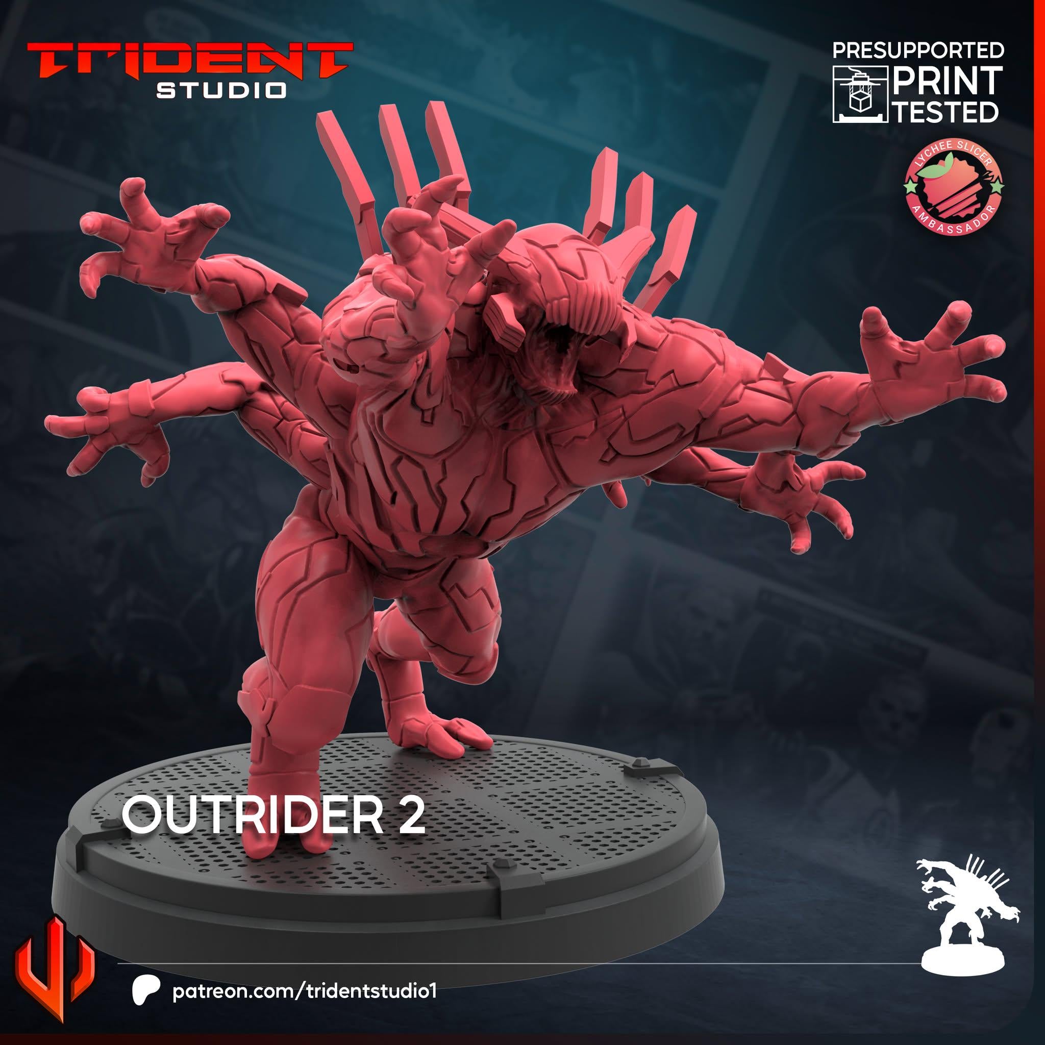 Outrider B (Fan art sculpted by Trident Studio) (Crisis Protocol Proxy/Alternative)