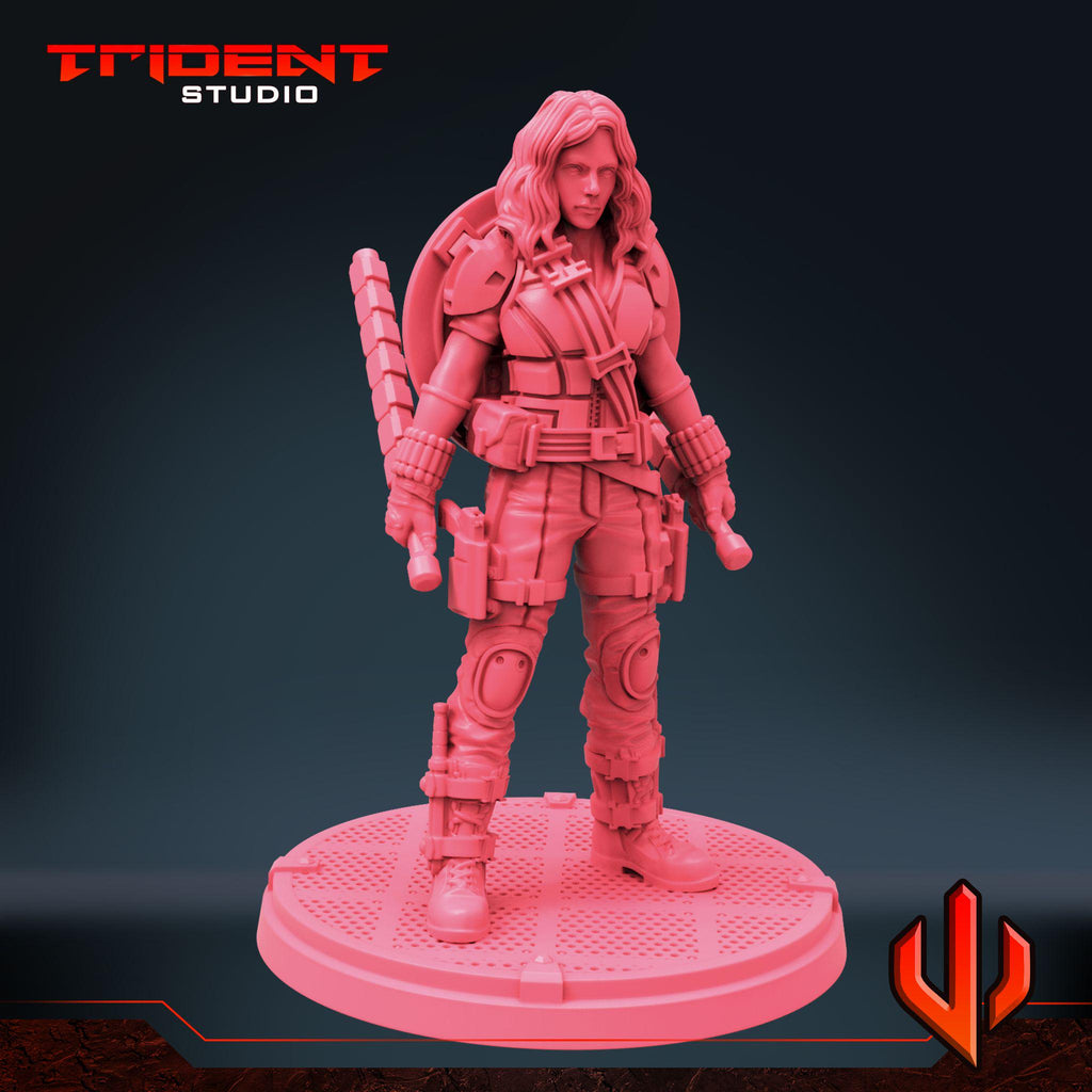 Black Widow Multiverse B (Fan art sculpted by Trident Studio) (Crisis Protocol Proxy/Alternative)