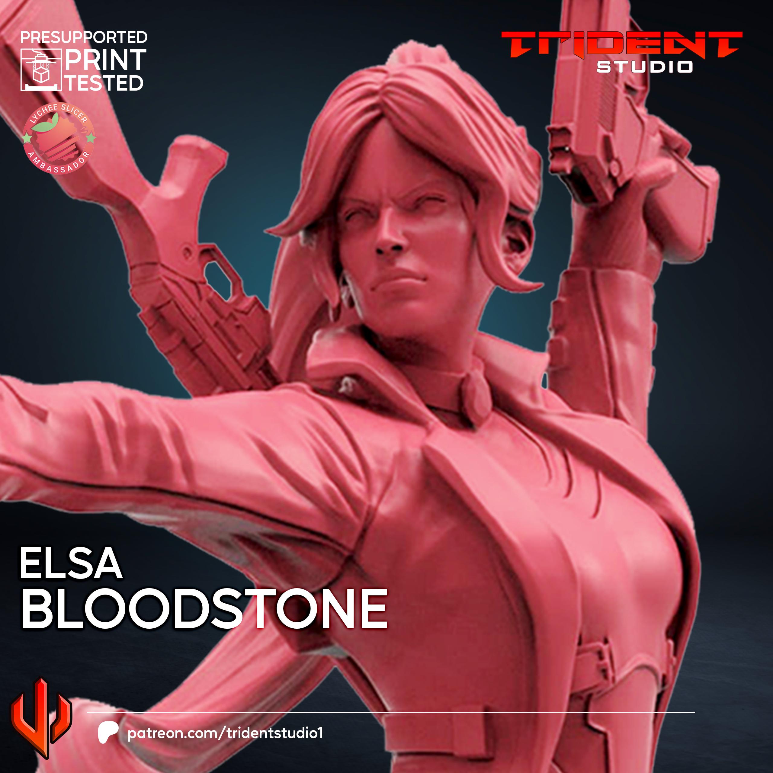 Elsa Bloodstone (Fan art sculpted by Trident Studio) (Crisis Protocol Proxy/Alternative)