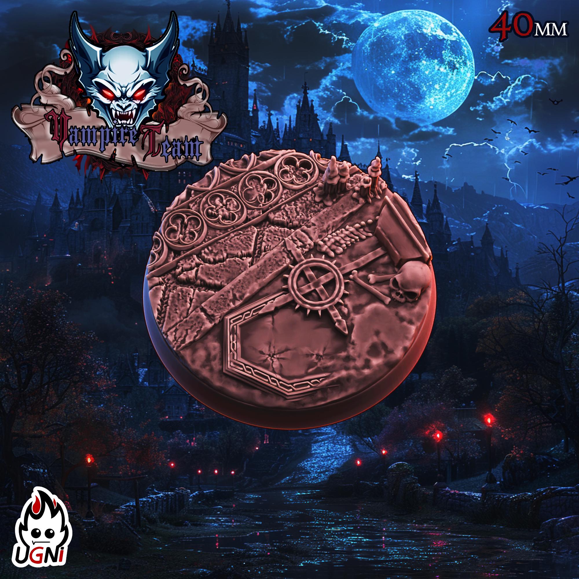 Vampire Style Bases - UGNI Vampire Team - Fantasy Football - UGNI Miniatures