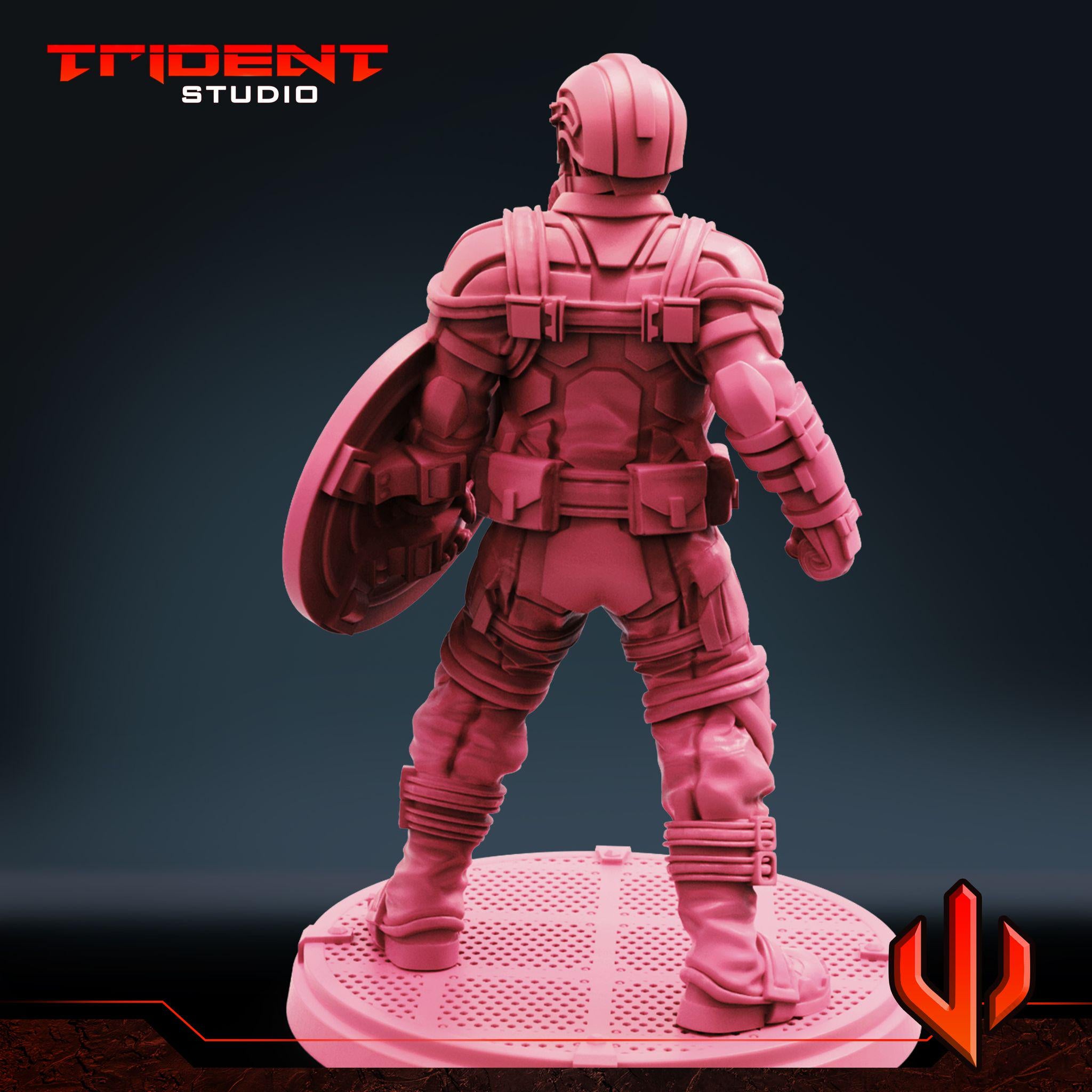 Red Guardian (Fan art sculpted by Trident Studio) (Crisis Protocol Proxy/Alternative)