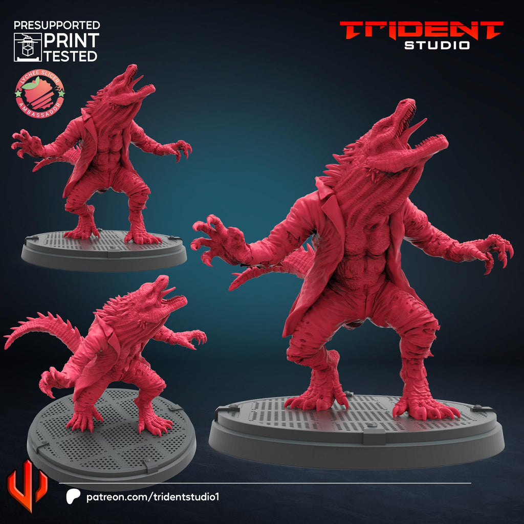Lizard Spiderman 2 Video Game (Fan art sculpted by Trident Studio) (Crisis Protocol Proxy/Alternative)