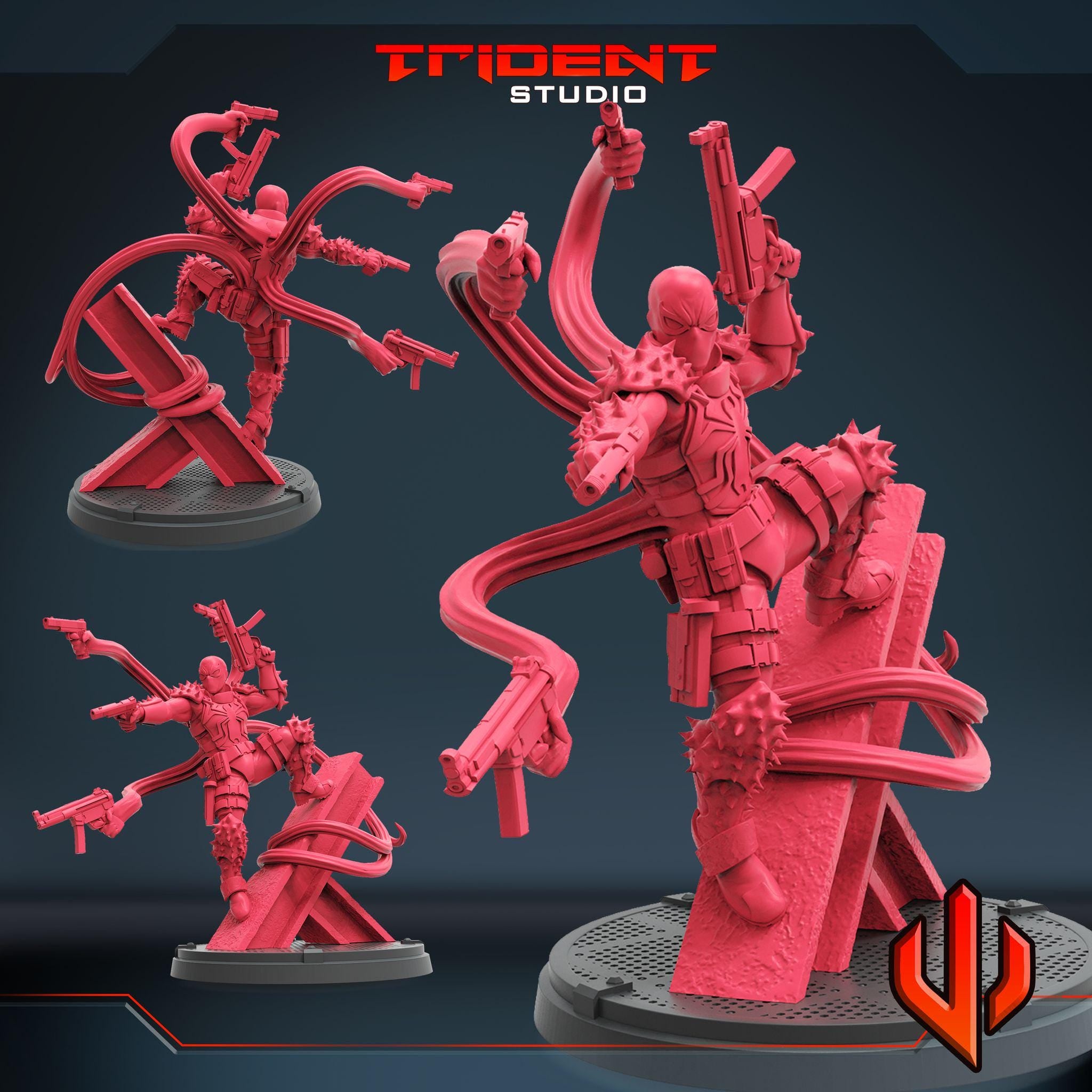 Agent venom (Fan art sculpted by Trident Studio) (Crisis Protocol Proxy/Alternative)