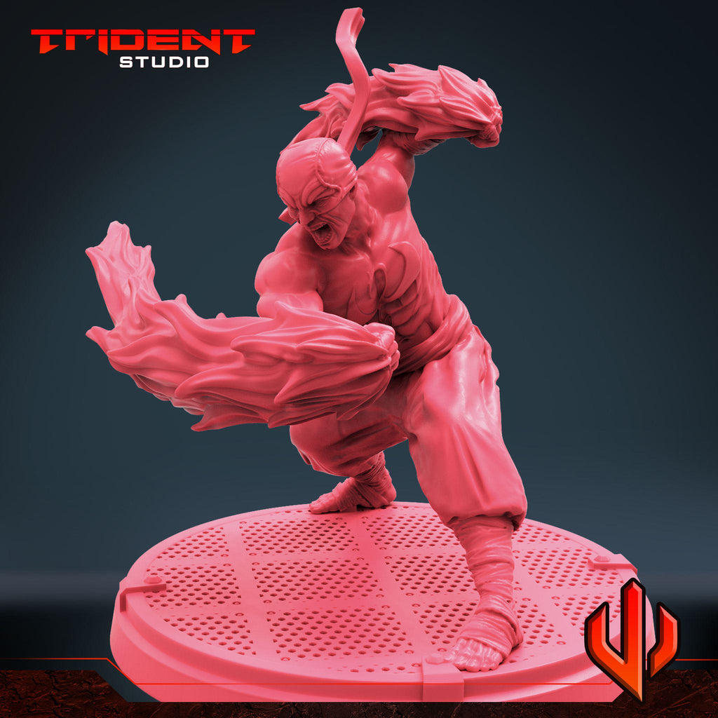 Iron Fist A (Fan art sculpted by Trident Studio) (Crisis Protocol Proxy/Alternative)