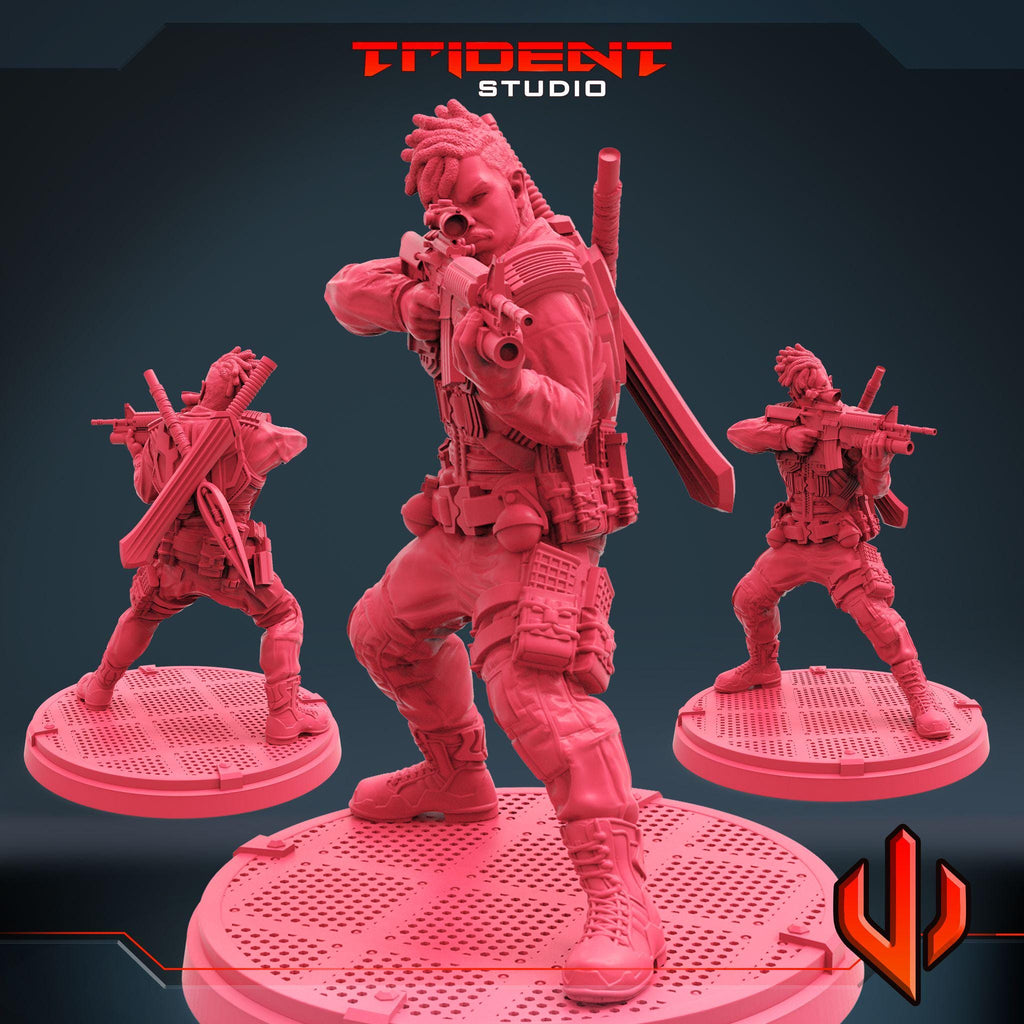 Killmonger A (Fan art sculpted by Trident Studio) (Crisis Protocol Proxy/Alternative)