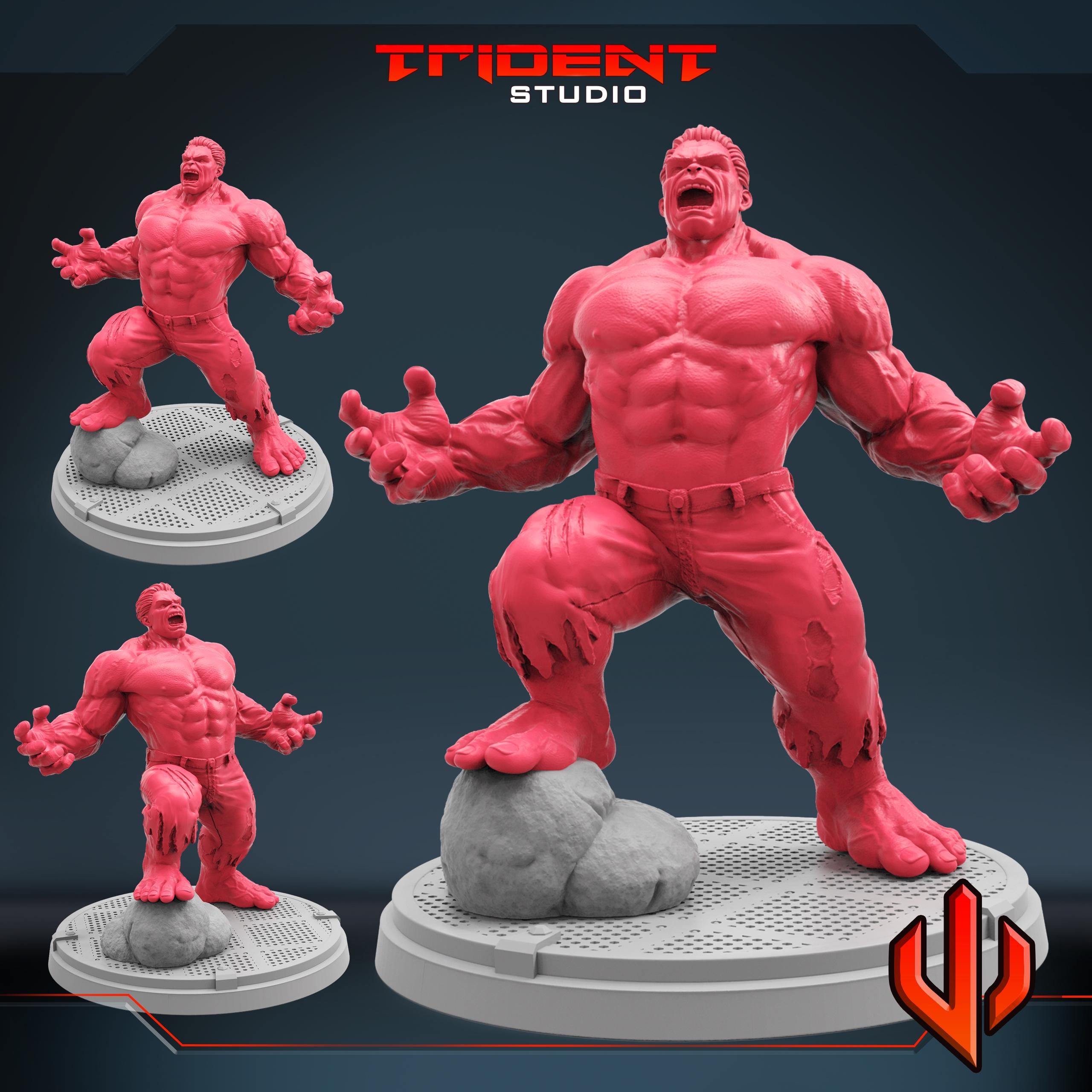 Hulk (Fan art sculpted by Trident Studio) (Crisis Protocol Proxy/Alternative)