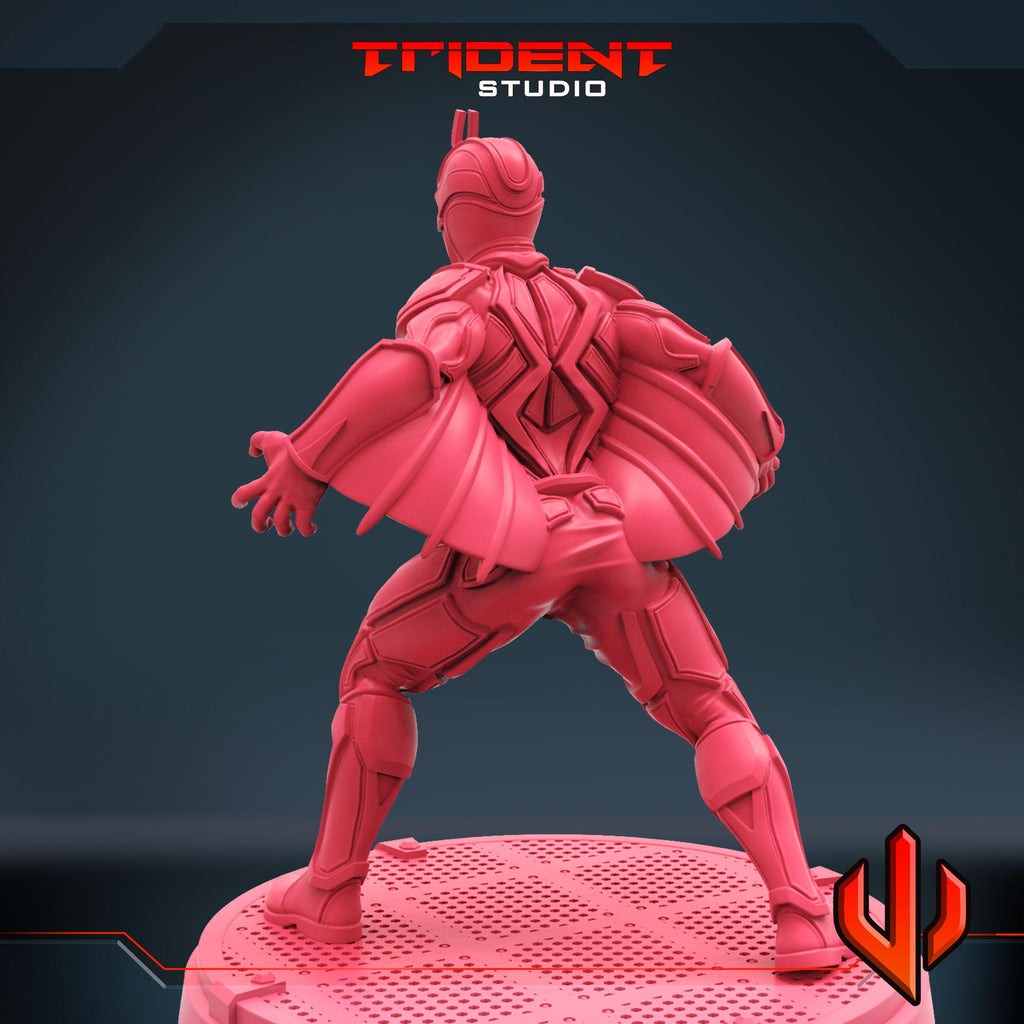 Black Bolt B (Fan art sculpted by Trident Studio) (Crisis Protocol Proxy/Alternative)