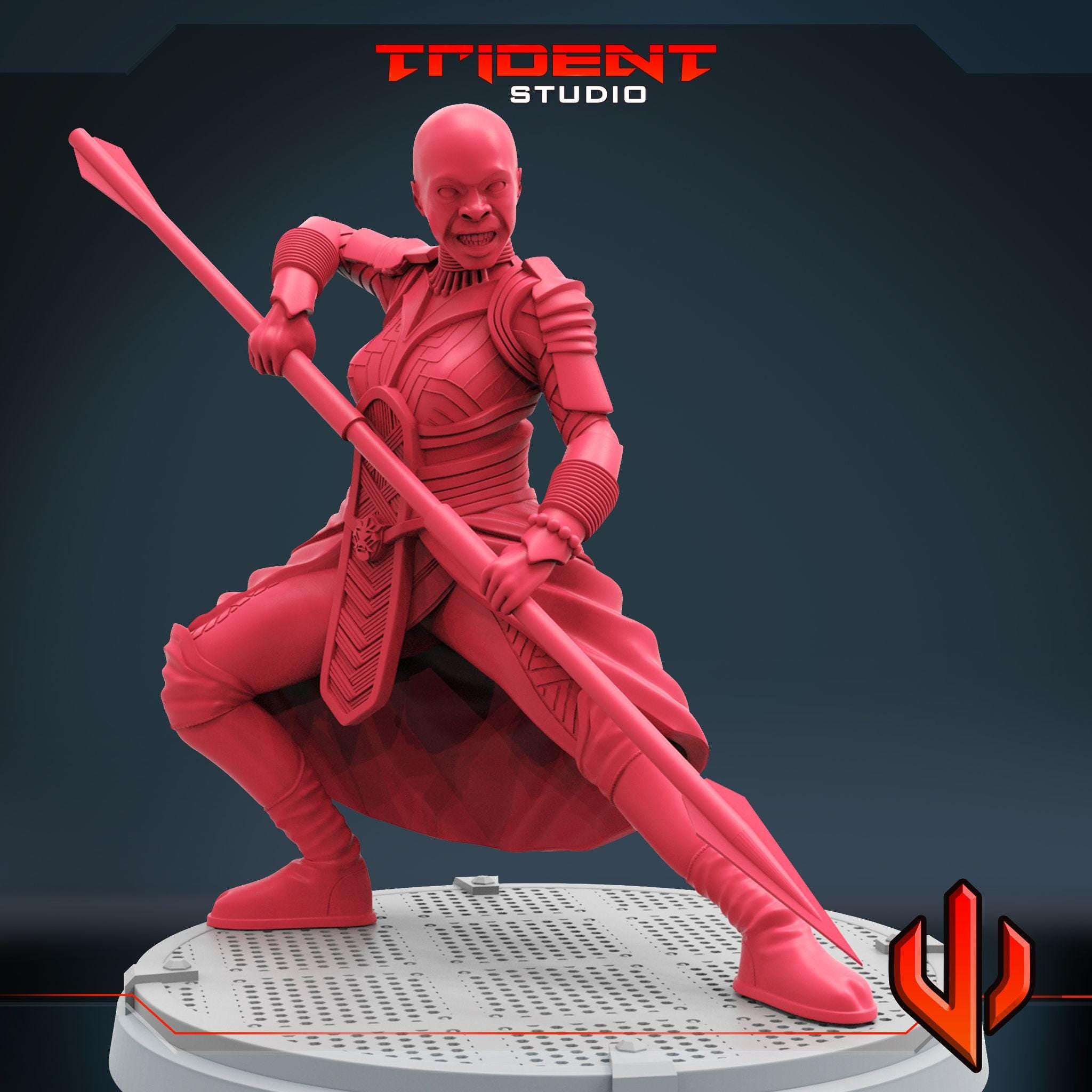 Okoye B  (Fan art sculpted by Trident Studio) (Crisis Protocol Proxy/Alternative)
