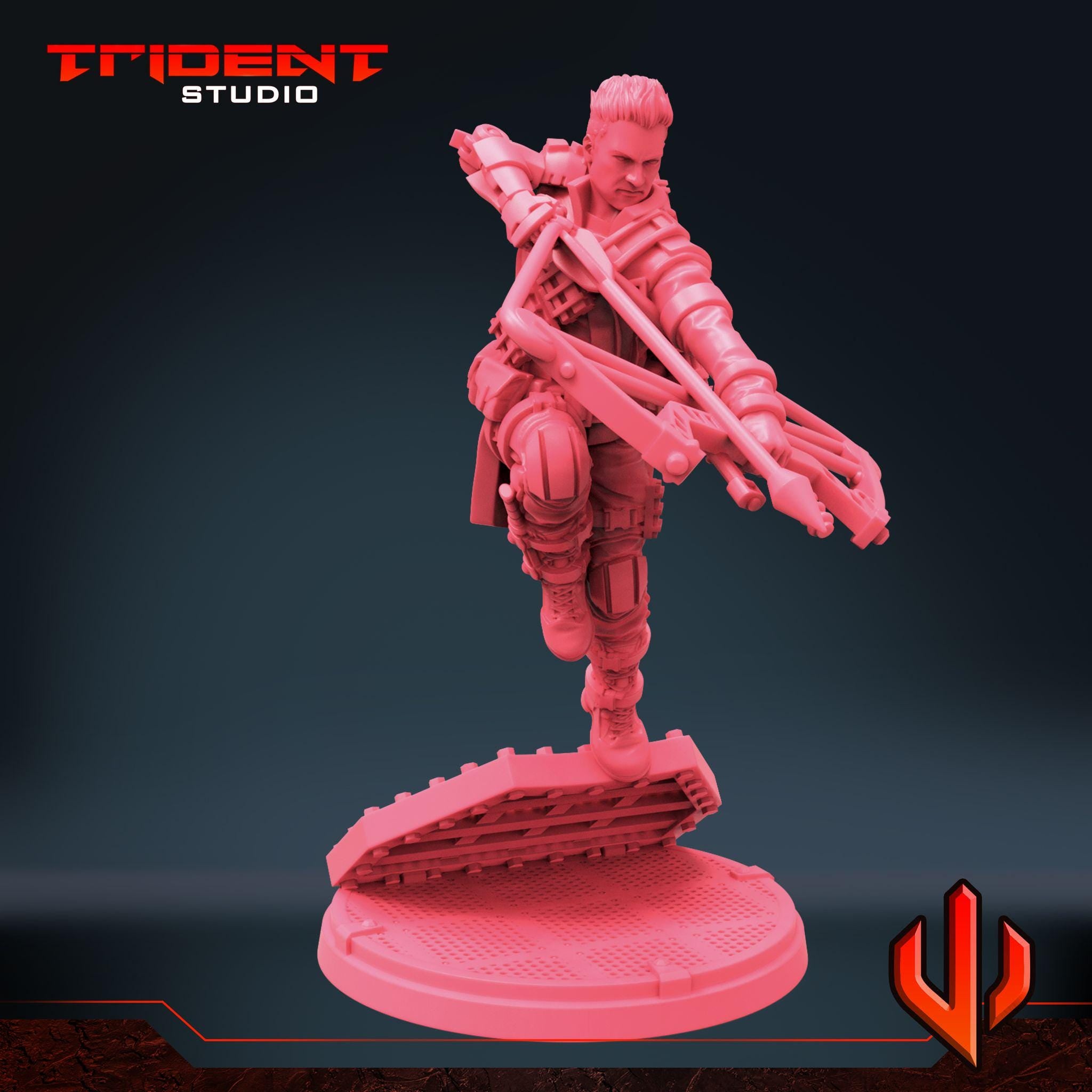 Hawkeye Multiverse (Fan art sculpted by Trident Studio) (Crisis Protocol Proxy/Alternative)