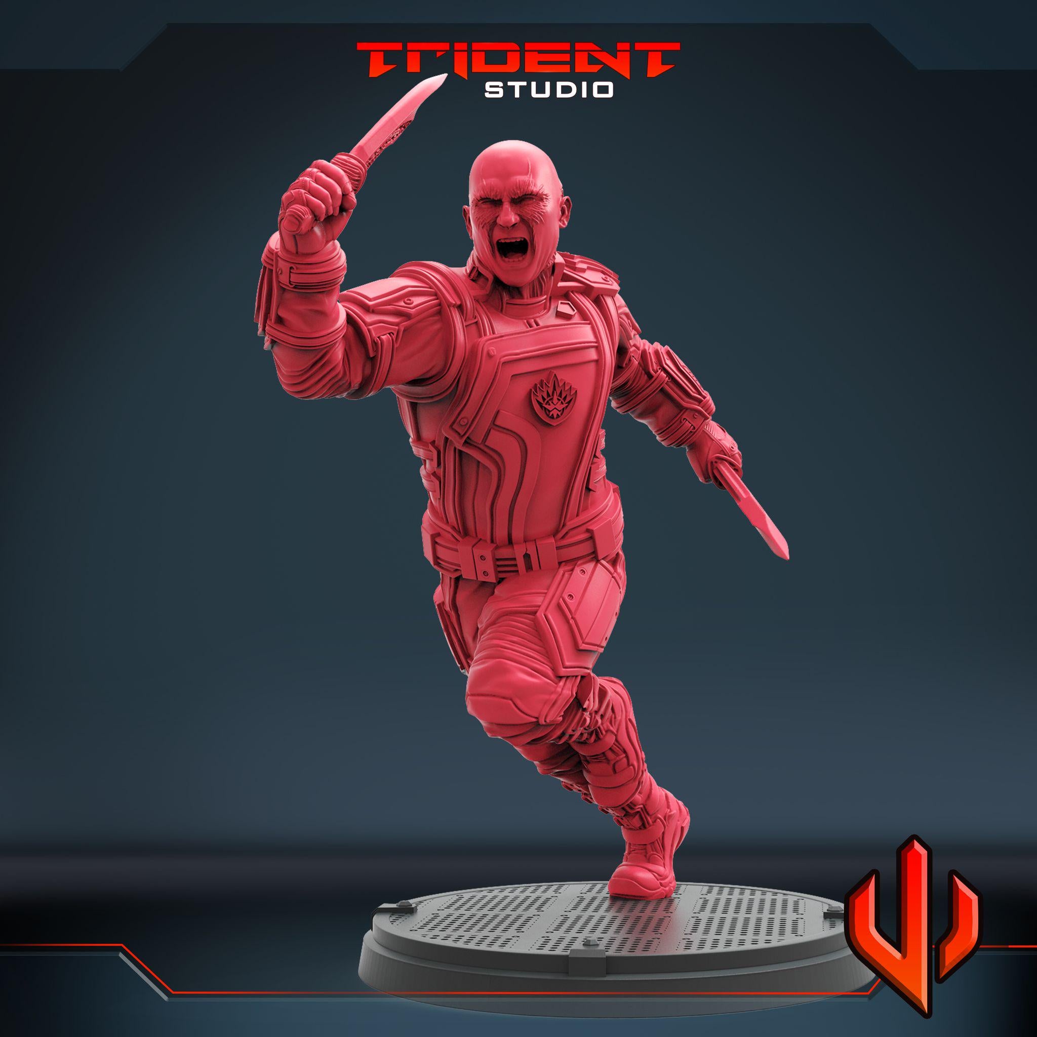 Drax the Destroyer A (Fan art sculpted by Trident Studio) (Crisis Protocol Proxy/Alternative)