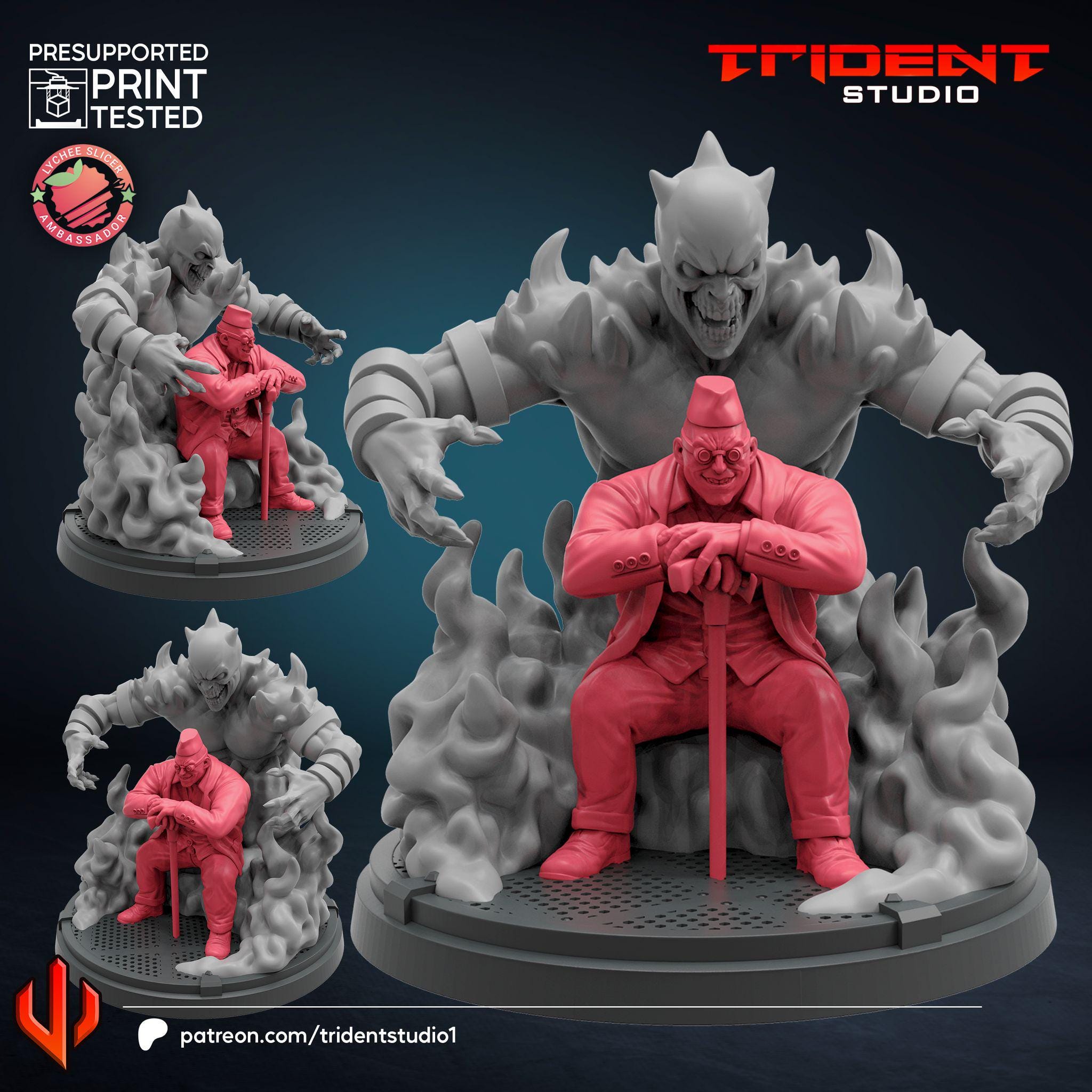 Shadow King (Fan art sculpted by Trident Studio) (Crisis Protocol Proxy/Alternative)