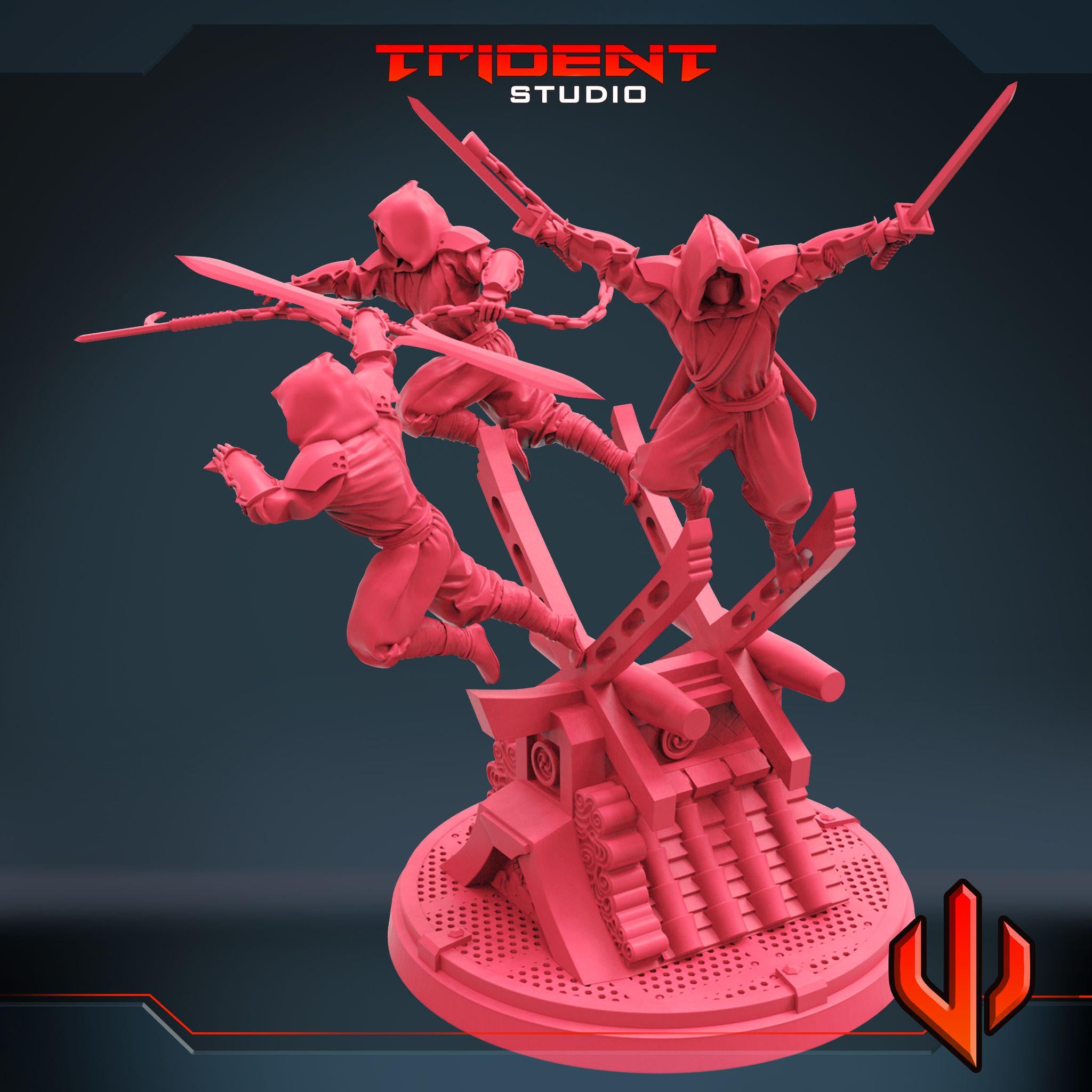 Hand Ninjas (Fan art sculpted by Trident Studio) (Crisis Protocol Proxy/Alternative)