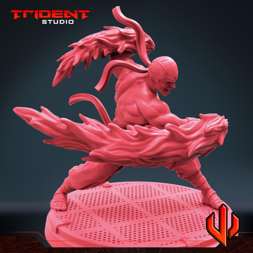 Iron Fist A (Fan art sculpted by Trident Studio) (Crisis Protocol Proxy/Alternative)