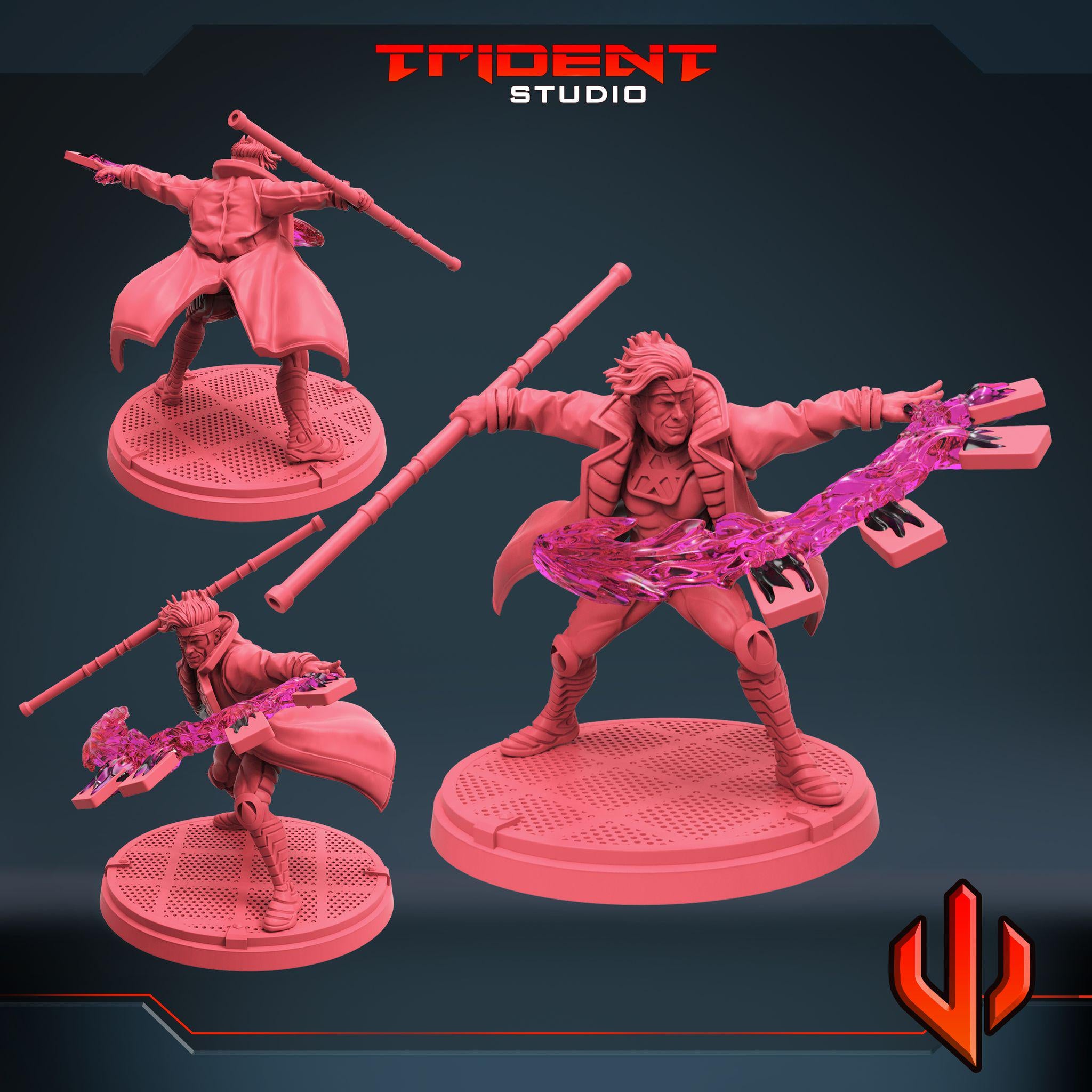 Gambit A (Fan art sculpted by Trident Studio) (Crisis Protocol Proxy/Alternative)