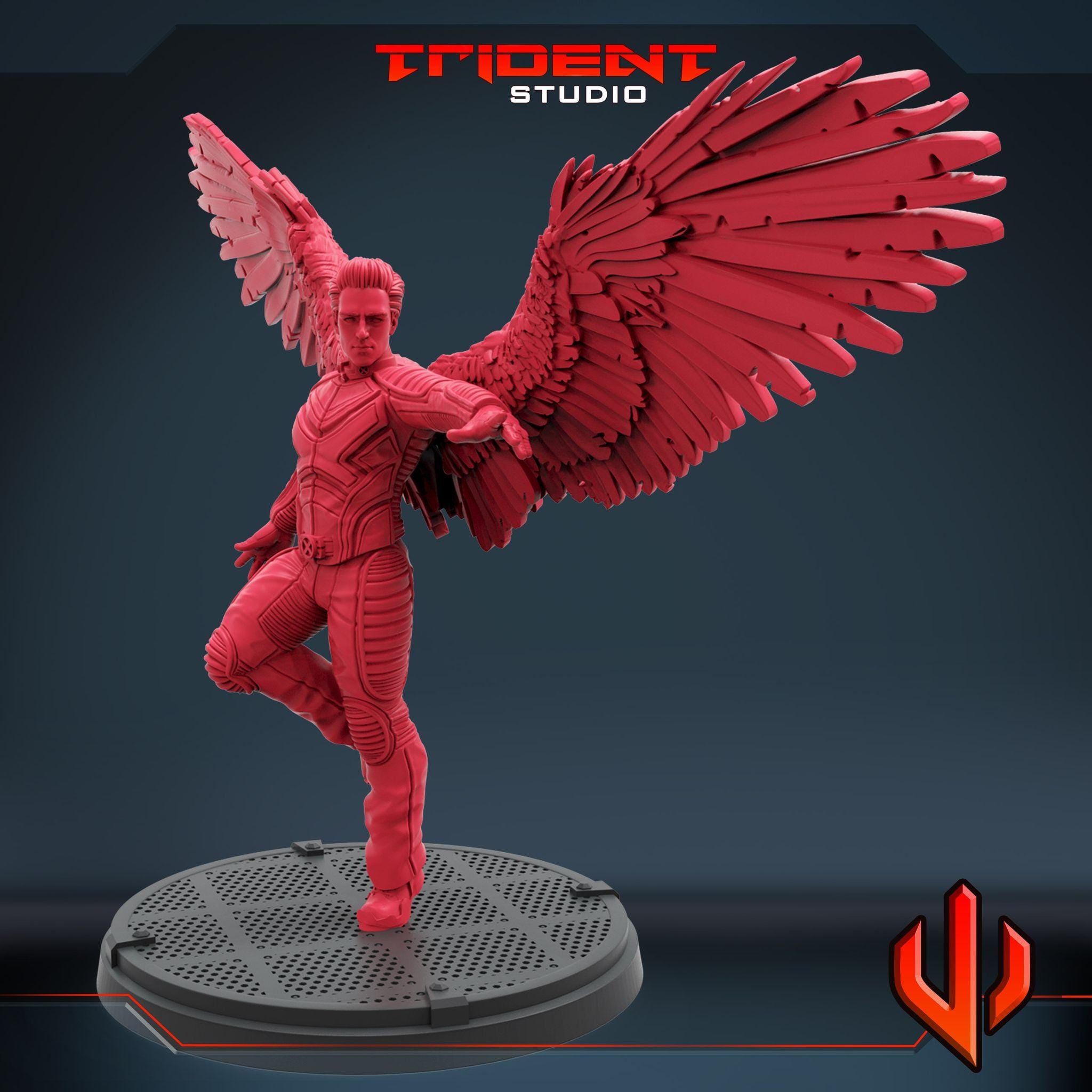 Angel x-men 2000 movie (Fan art sculpted by Trident Studio) (Crisis Protocol Proxy/Alternative)