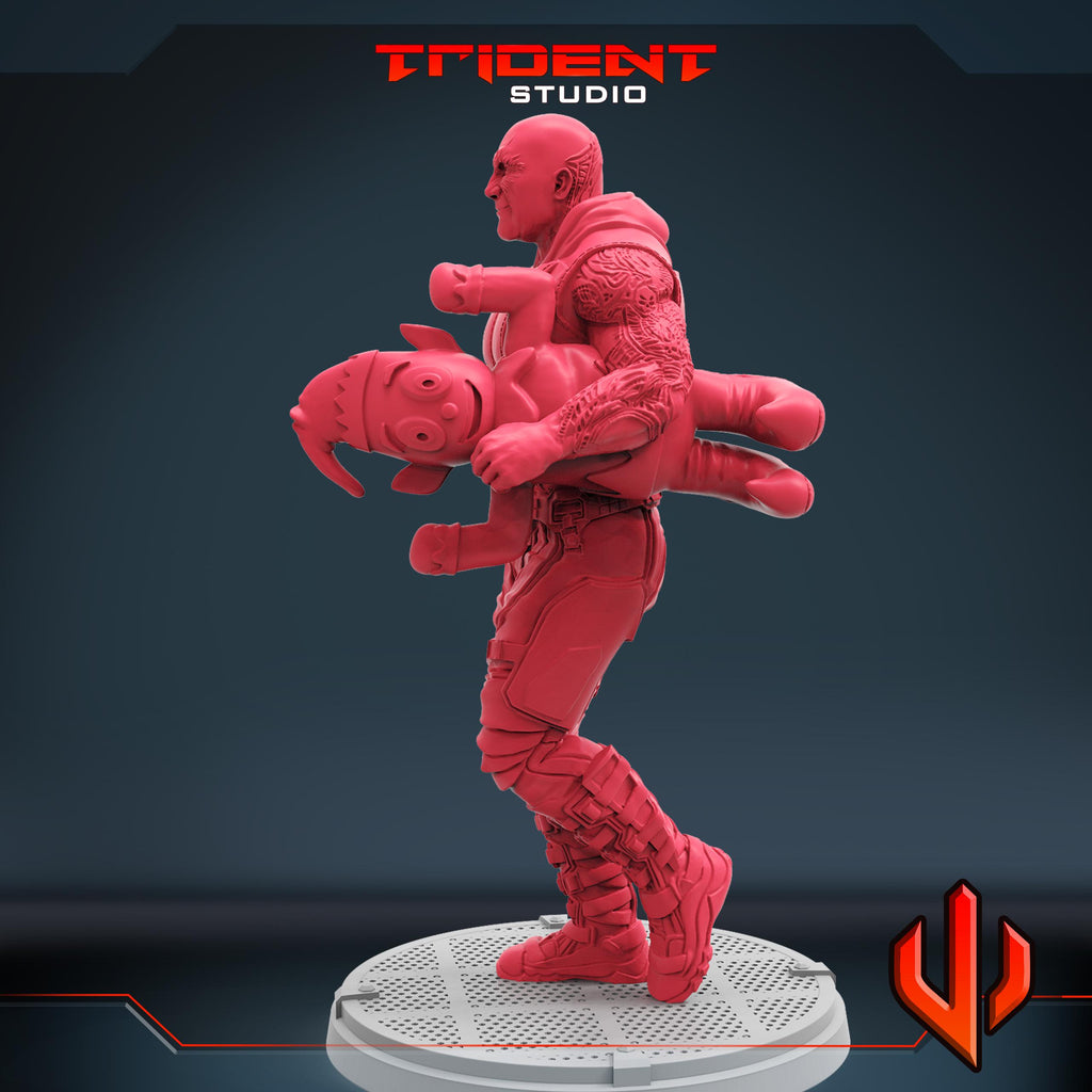 Drax Christmas Special (Fan art sculpted by Trident Studio) (Crisis Protocol Proxy/Alternative)