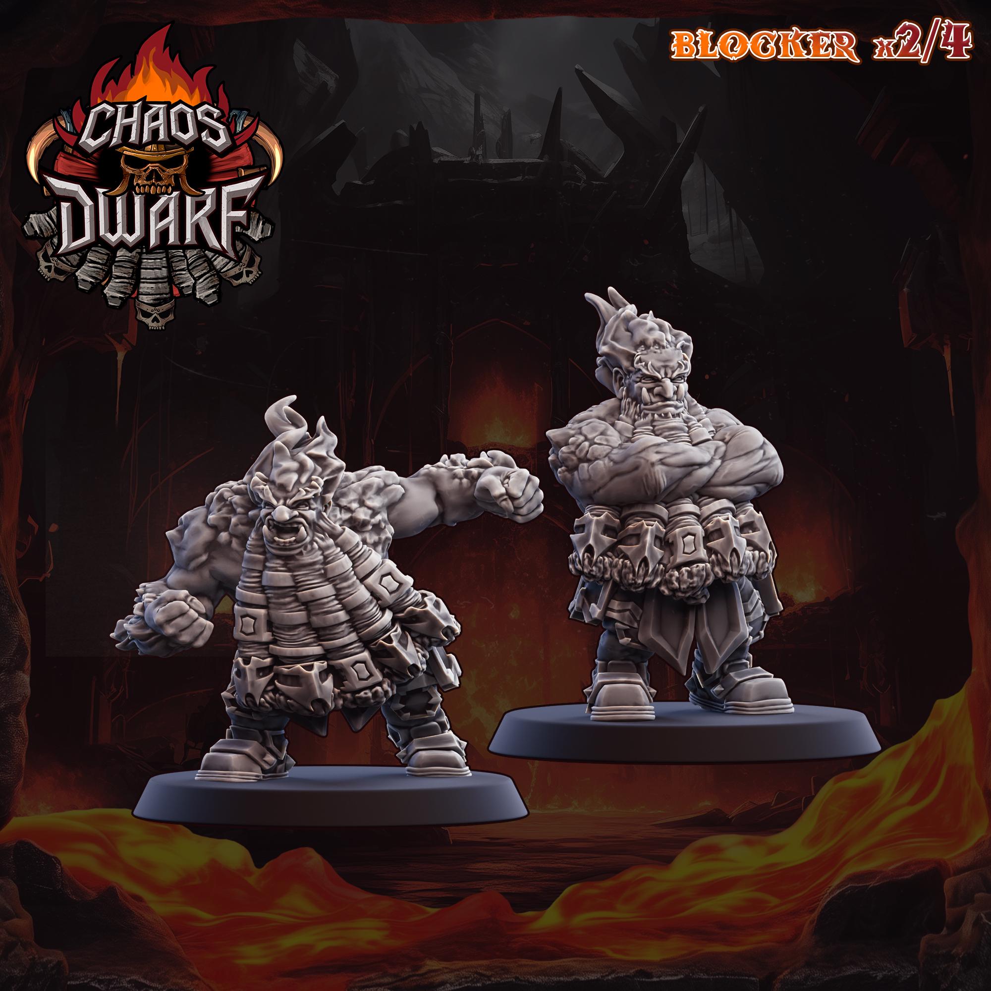 Magma Chaos Dwarf Team - Fantasy Football Team - UGNI Miniatures