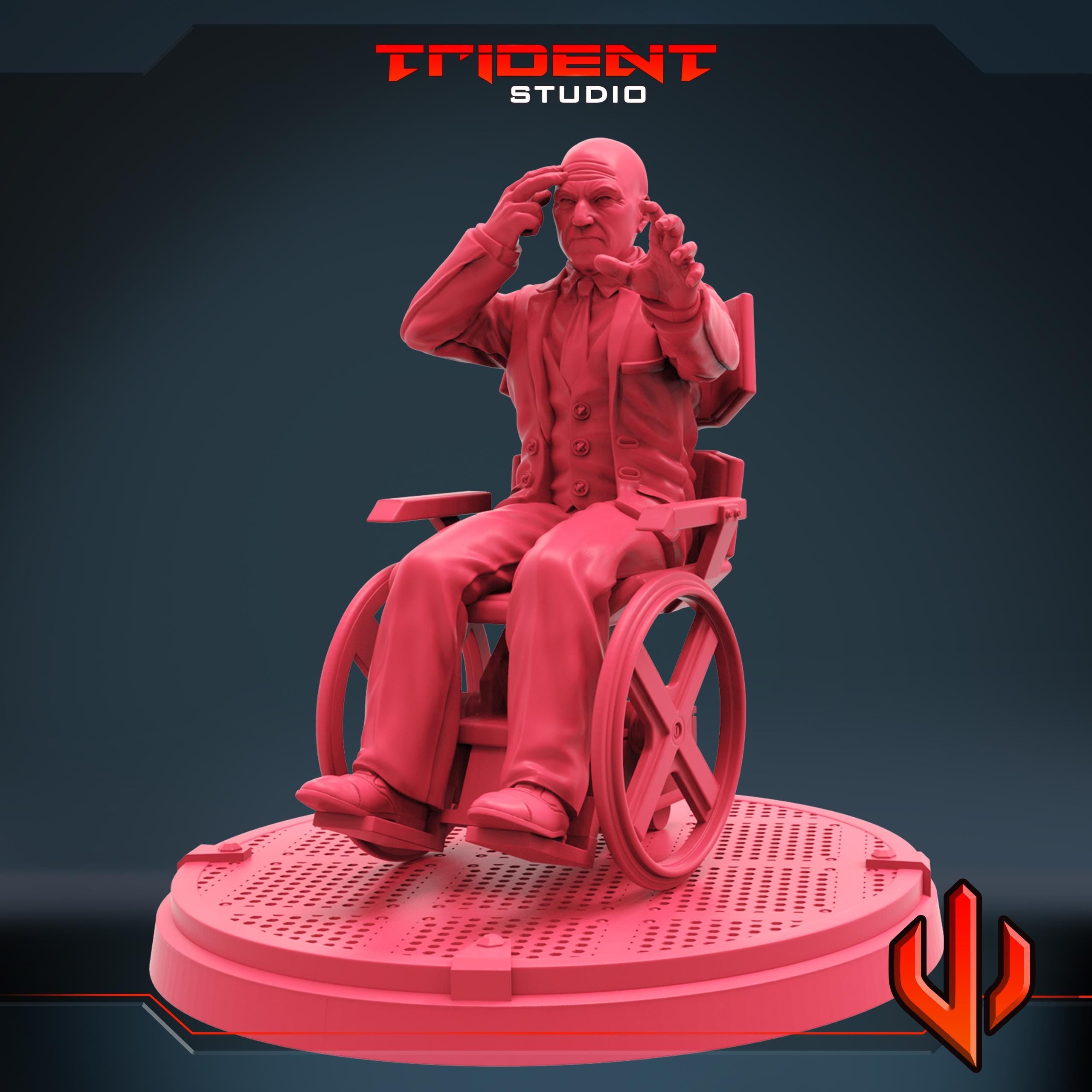 Professor X (Fan art sculpted by Trident Studio) (Crisis Protocol Proxy/Alternative)