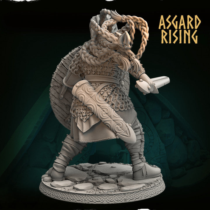 Aidda the Brave – Elite Chieftains Series (54mm Collectible Miniature) - War Printer Workshop