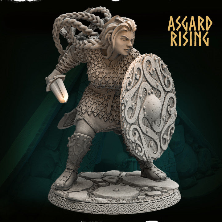 Aidda the Brave – Elite Chieftains Series (54mm Collectible Miniature) - War Printer Workshop