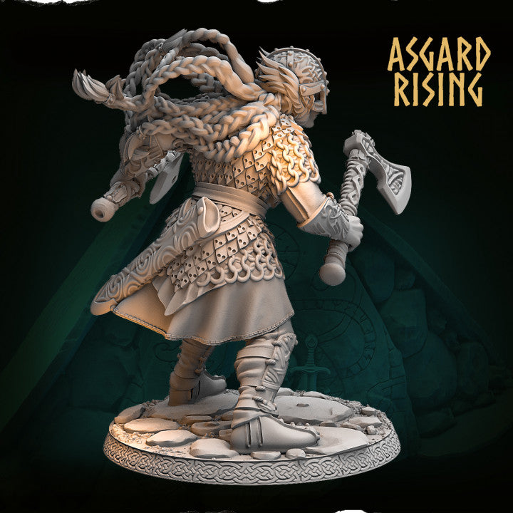 Aidda the Brave (Alternative Version) – Elite Chieftains Series (54mm Collectible Miniature) - War Printer Workshop