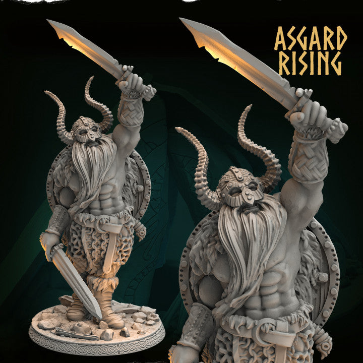 Jarl Rurik (Alternative Version) – Elite Chieftains Series – 54mm Collectible - War Printer Workshop