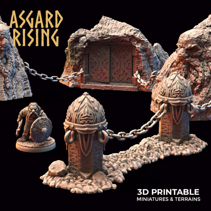 Dwarven Mountain Passage – Terrain Set - War Printer Workshop
