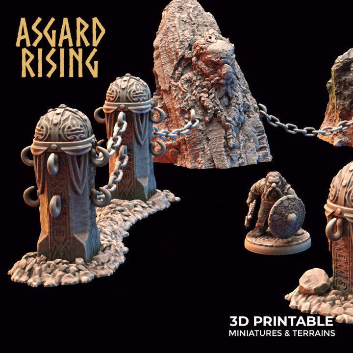 Dwarven Mountain Passage – Terrain Set - War Printer Workshop